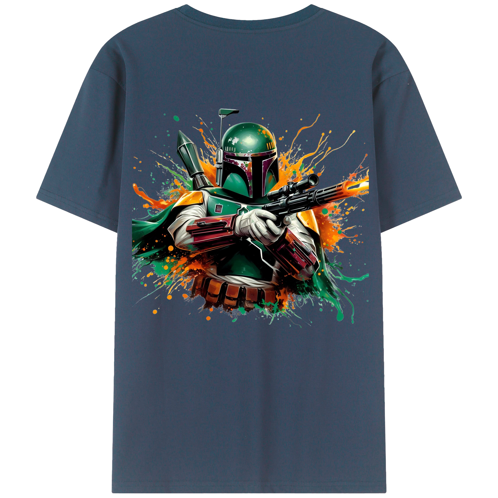 （画像用） スター・ウォーズ Star Wars 綿100％ メンズ半袖Tシャツ（バックプリント） 通気性