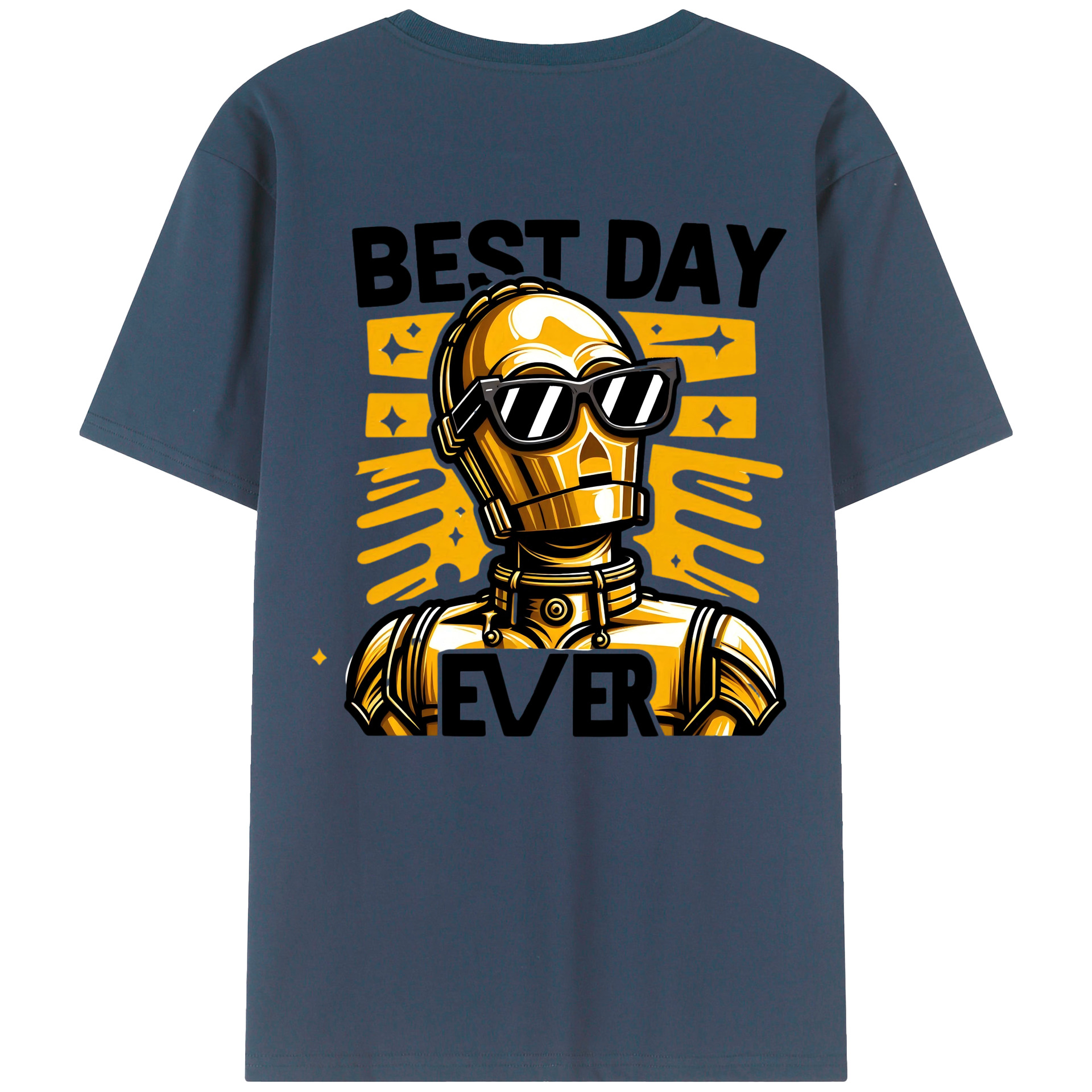 （画像用） スター・ウォーズ Star Wars 綿100％ メンズ半袖Tシャツ（バックプリント） 通気性