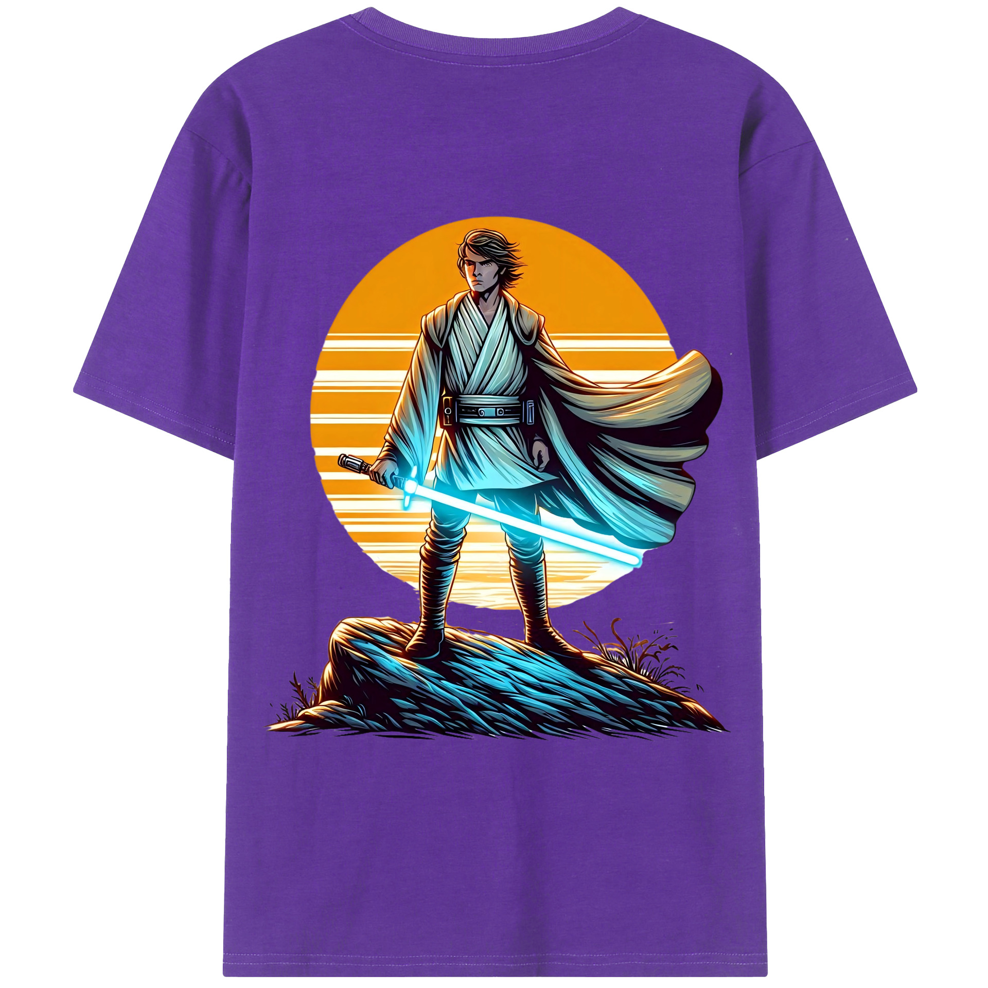 （画像用） スター・ウォーズ Star Wars 綿100％ メンズ半袖Tシャツ（バックプリント） 通気性