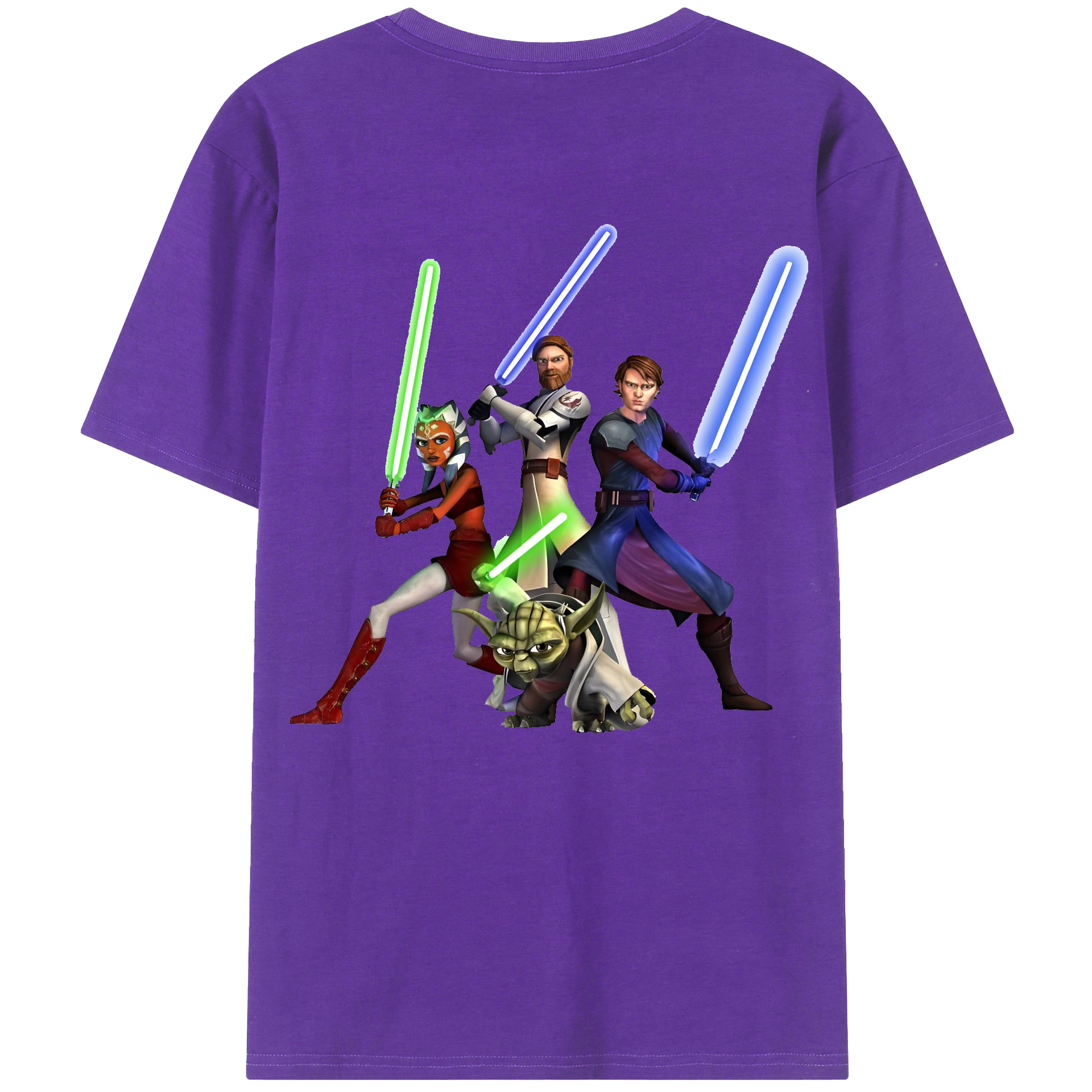 （画像用） スター・ウォーズ Star Wars 綿100％ メンズ半袖Tシャツ（バックプリント） 通気性