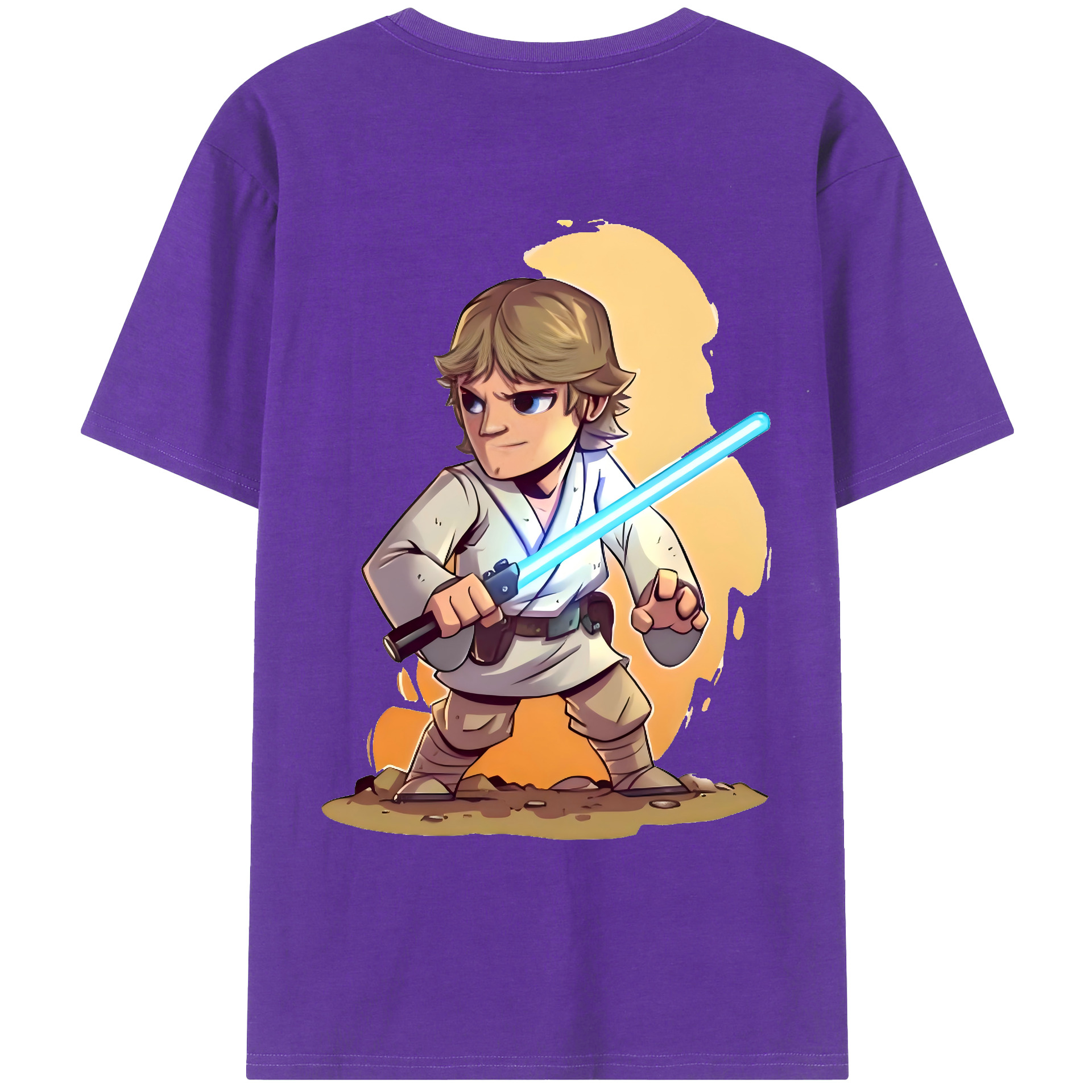 （画像用） スター・ウォーズ Star Wars 綿100％ メンズ半袖Tシャツ（バックプリント） 通気性