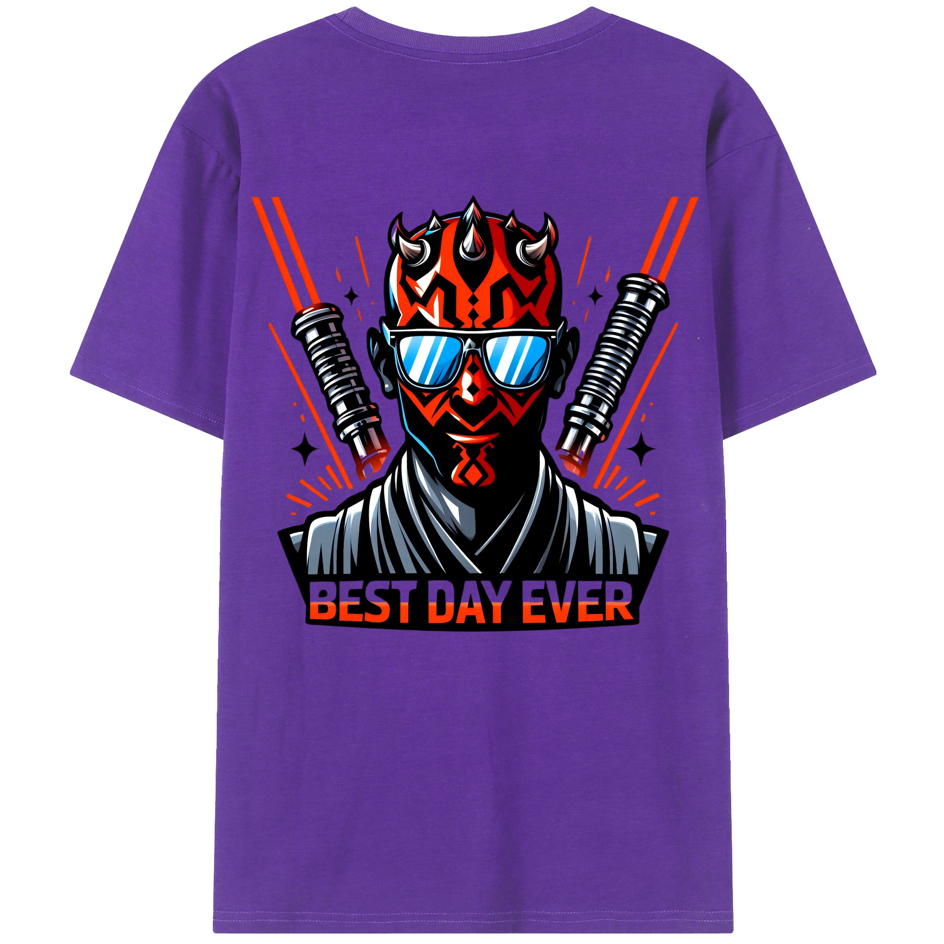 （画像用） スター・ウォーズ Star Wars 綿100％ メンズ半袖Tシャツ（バックプリント） 通気性