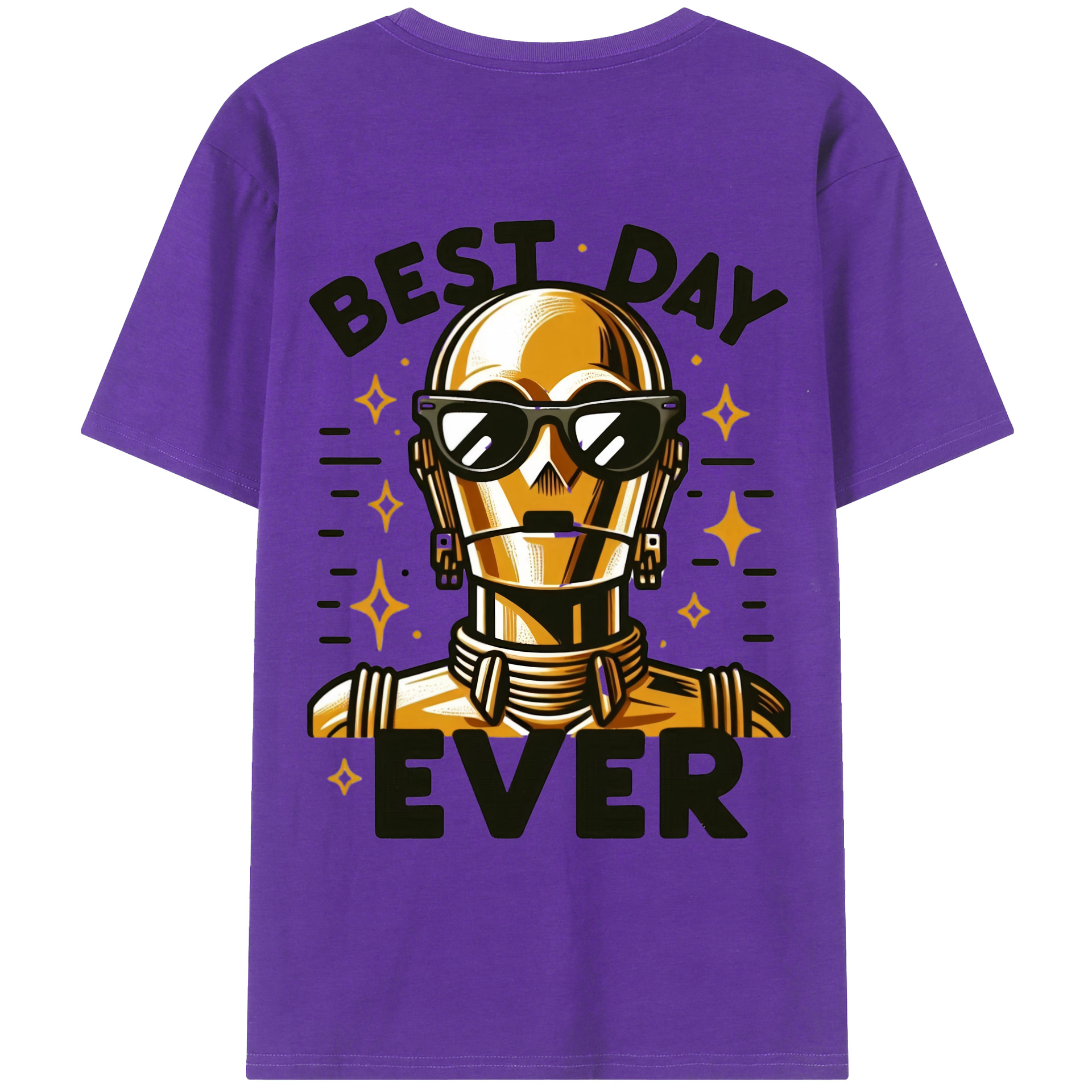 （画像用） スター・ウォーズ Star Wars 綿100％ メンズ半袖Tシャツ（バックプリント） 通気性