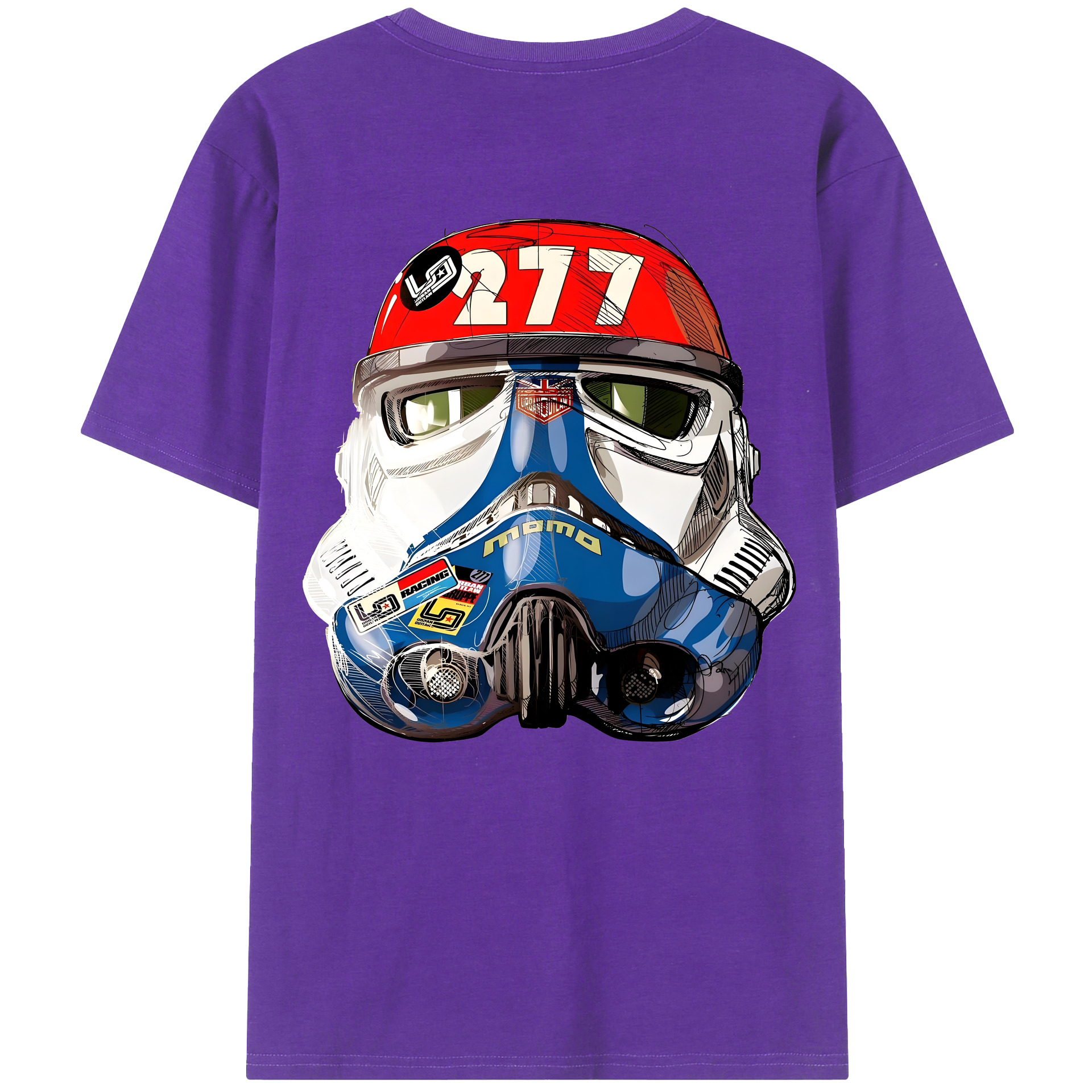 （画像用） スター・ウォーズ Star Wars 綿100％ メンズ半袖Tシャツ（バックプリント） 通気性