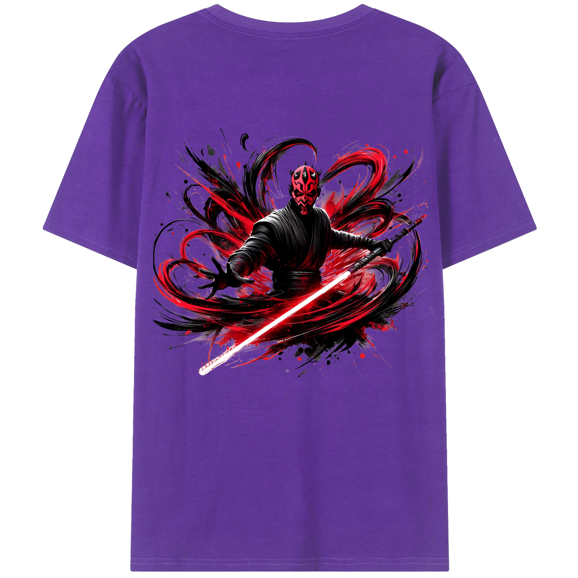 （画像用） スター・ウォーズ Star Wars 綿100％ メンズ半袖Tシャツ（バックプリント） 通気性