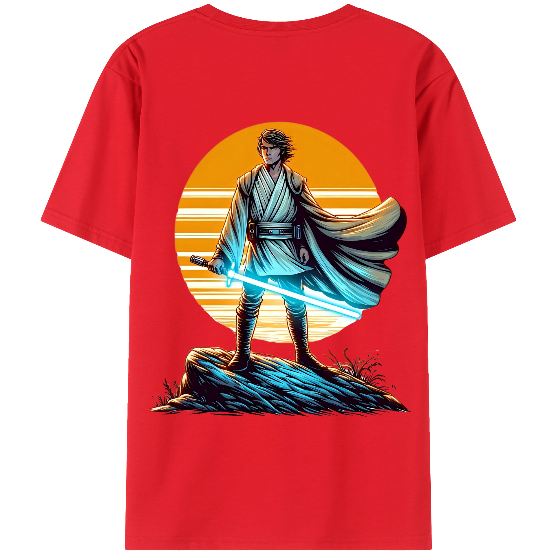 （画像用） スター・ウォーズ Star Wars 綿100％ メンズ半袖Tシャツ（バックプリント） 通気性