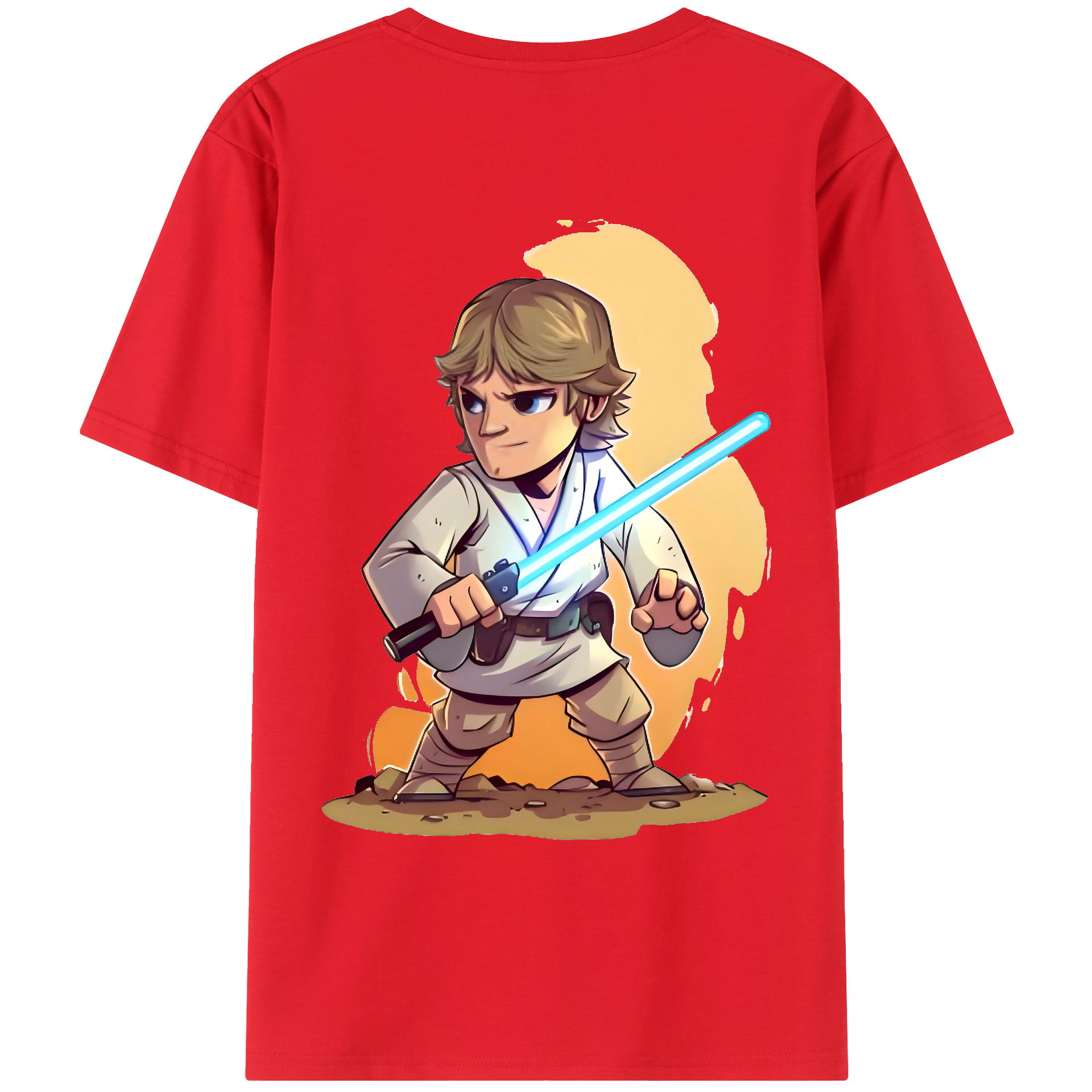 （画像用） スター・ウォーズ Star Wars 綿100％ メンズ半袖Tシャツ（バックプリント） 通気性