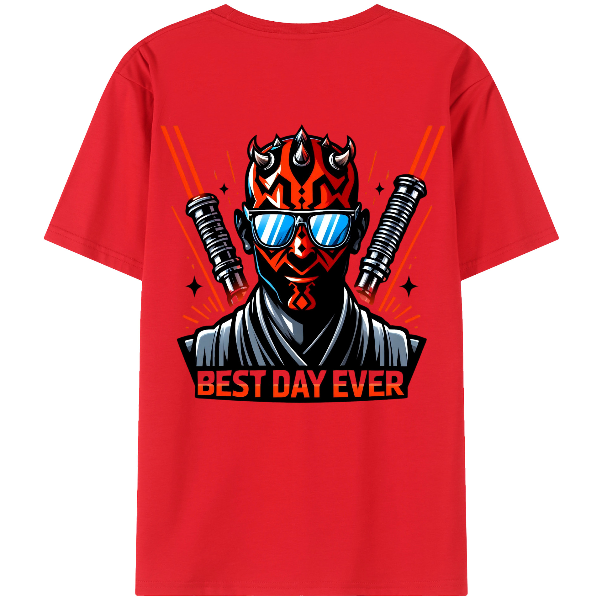 （画像用） スター・ウォーズ Star Wars 綿100％ メンズ半袖Tシャツ（バックプリント） 通気性