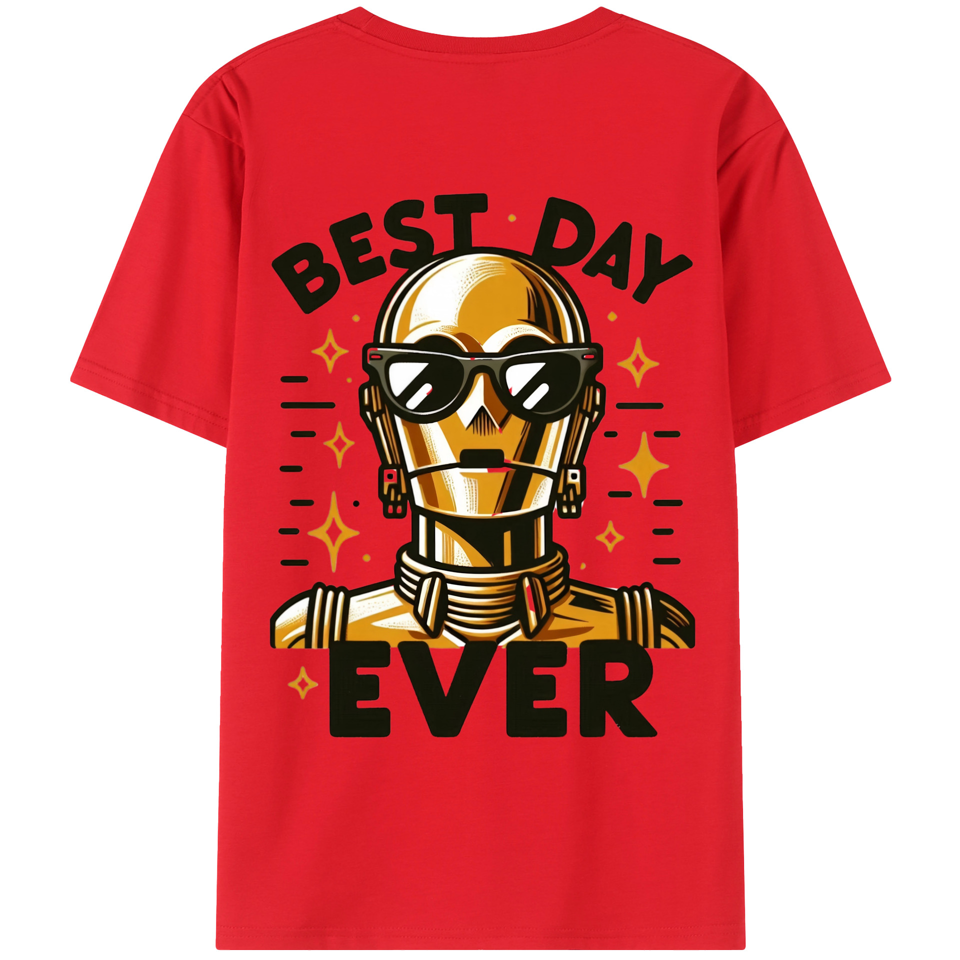 （画像用） スター・ウォーズ Star Wars 綿100％ メンズ半袖Tシャツ（バックプリント） 通気性