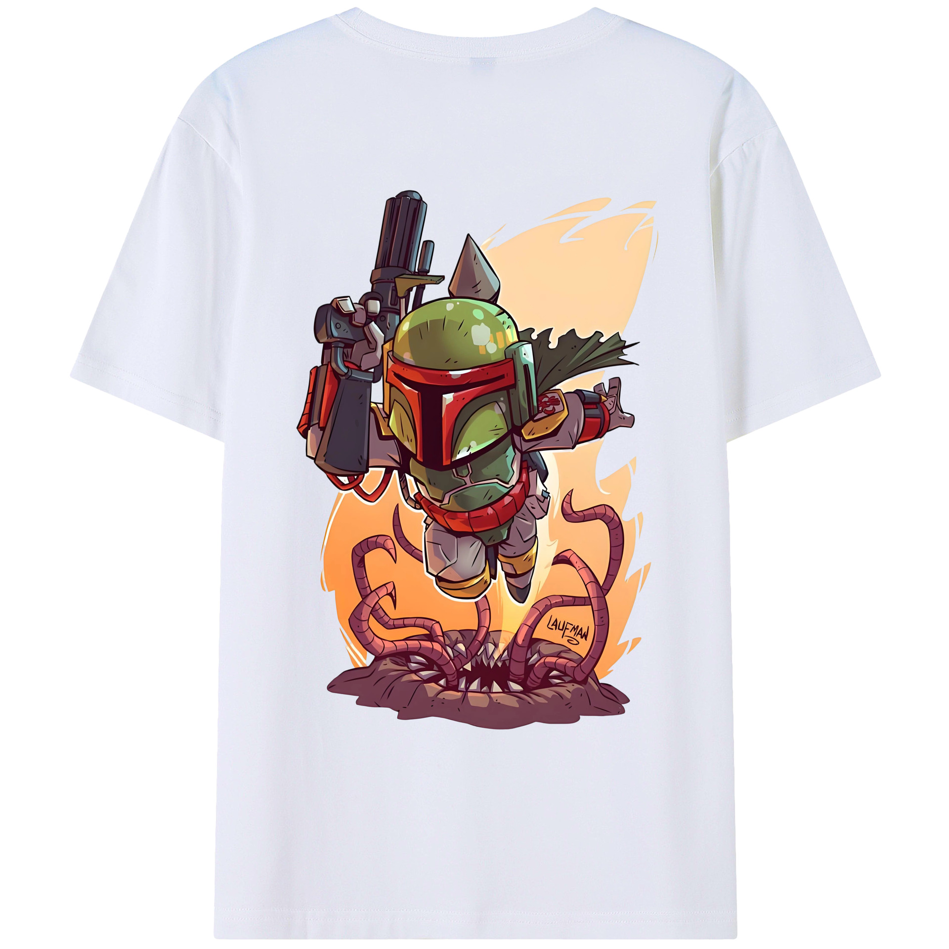 （画像用） スター・ウォーズ Star Wars 綿100％ メンズ半袖Tシャツ（バックプリント） 通気性