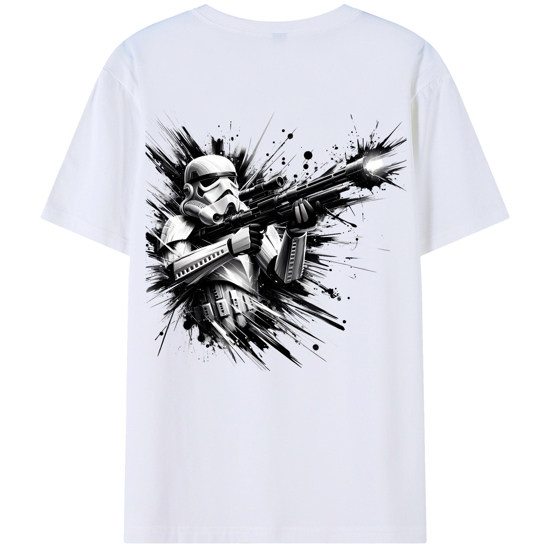 （画像用） スター・ウォーズ Star Wars 綿100％ メンズ半袖Tシャツ（バックプリント） 通気性