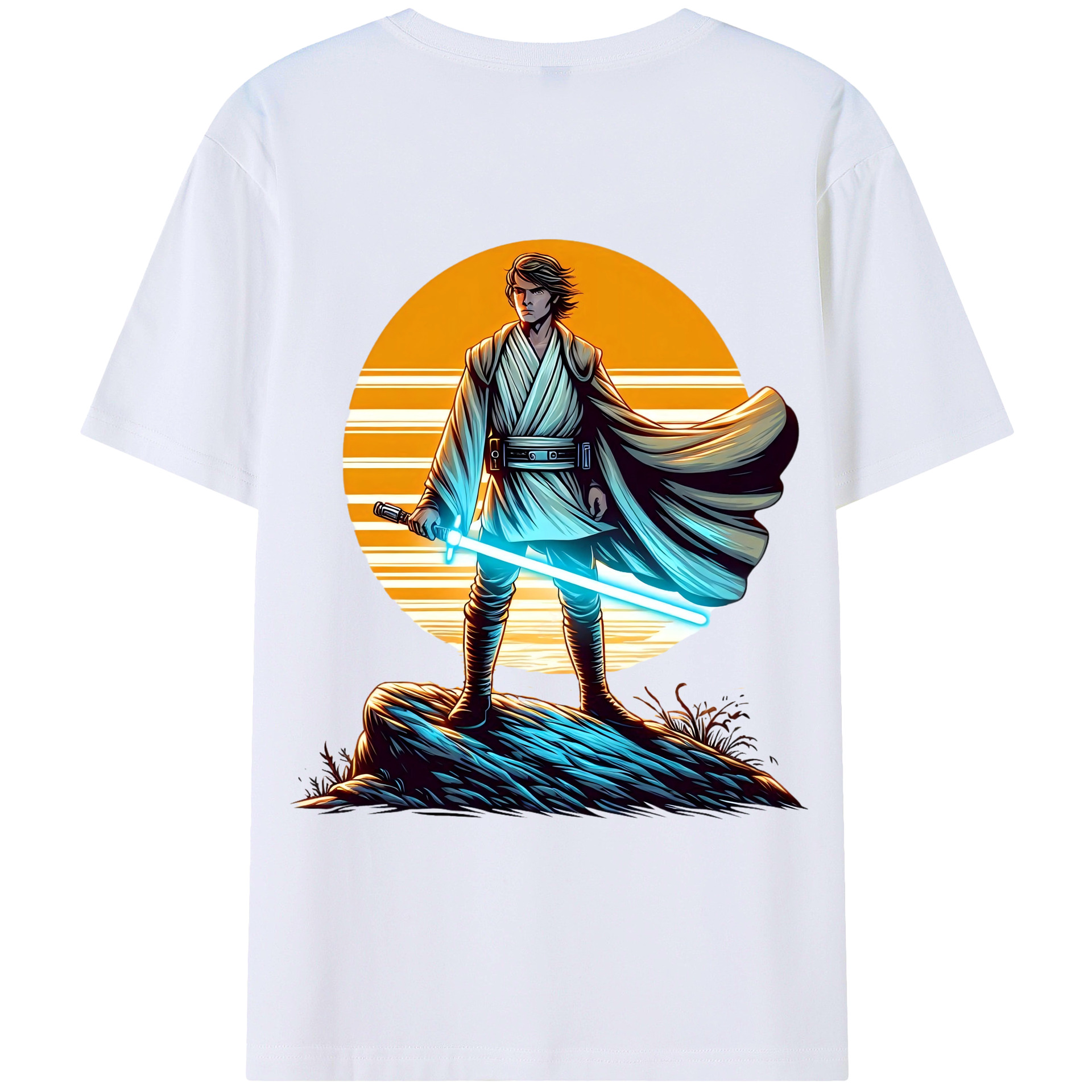 （画像用） スター・ウォーズ Star Wars 綿100％ メンズ半袖Tシャツ（バックプリント） 通気性