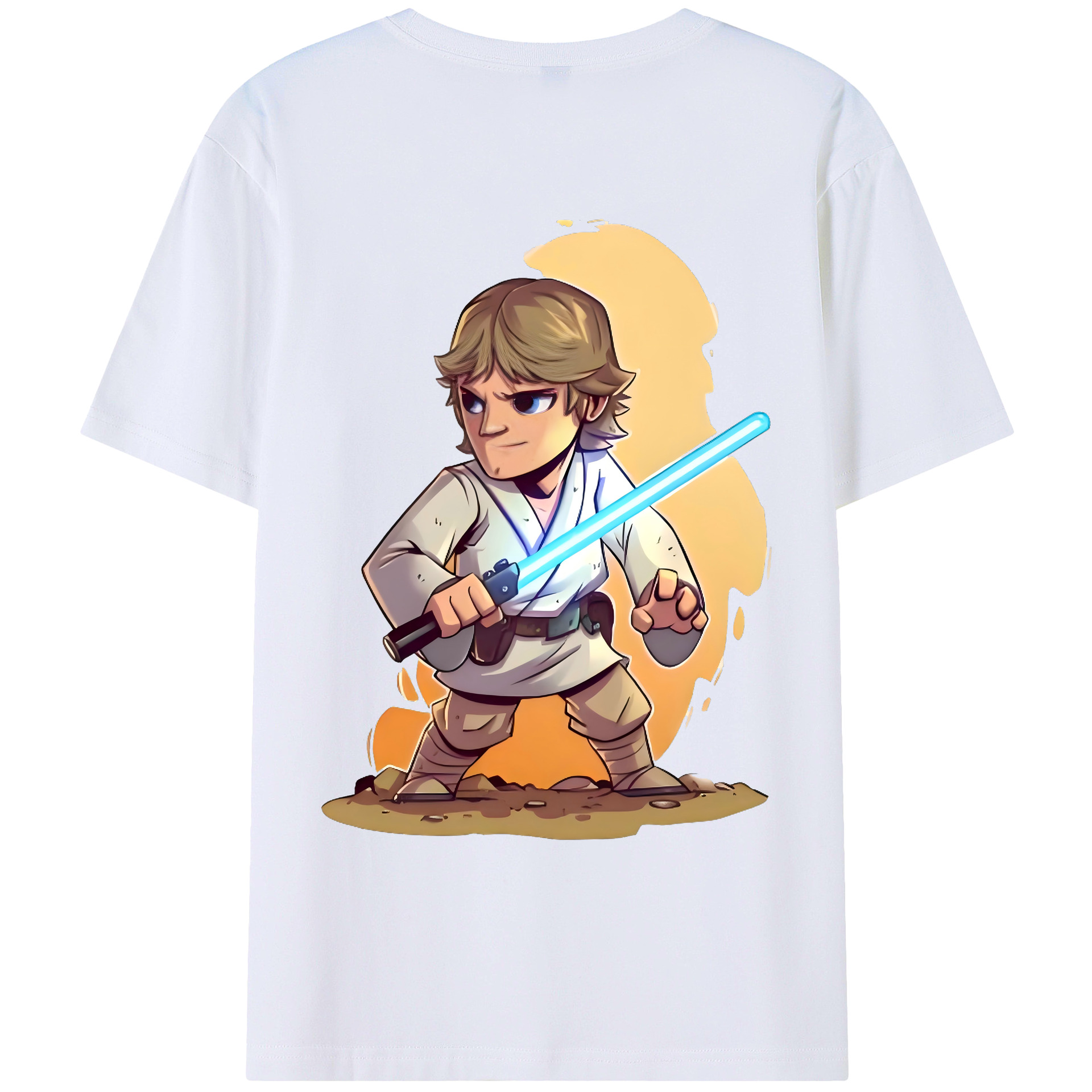 （画像用） スター・ウォーズ Star Wars 綿100％ メンズ半袖Tシャツ（バックプリント） 通気性