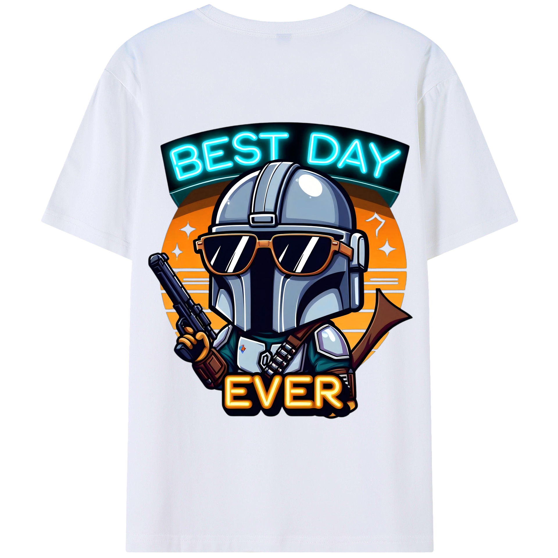 （画像用） スター・ウォーズ Star Wars 綿100％ メンズ半袖Tシャツ（バックプリント） 通気性