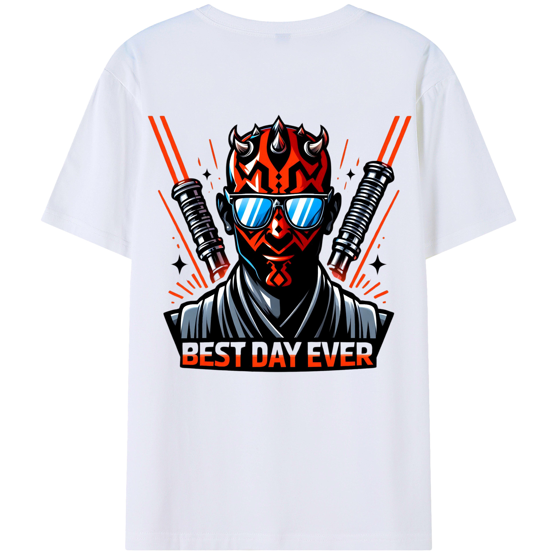 （画像用） スター・ウォーズ Star Wars 綿100％ メンズ半袖Tシャツ（バックプリント） 通気性