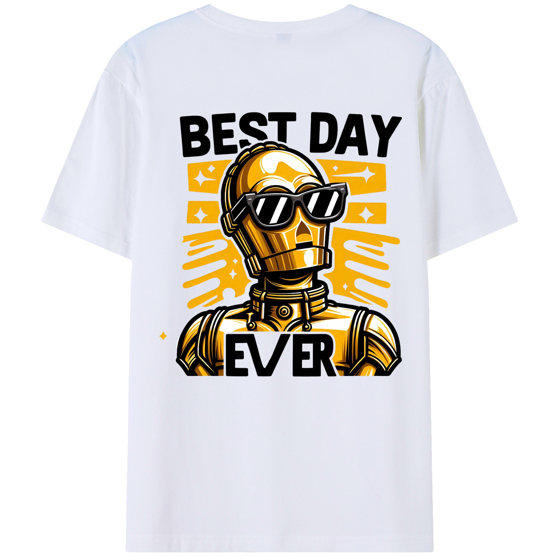 （画像用） スター・ウォーズ Star Wars 綿100％ メンズ半袖Tシャツ（バックプリント） 通気性