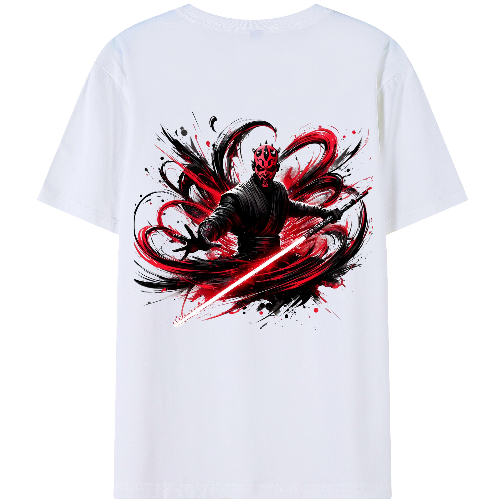 （画像用） スター・ウォーズ Star Wars 綿100％ メンズ半袖Tシャツ（バックプリント） 通気性