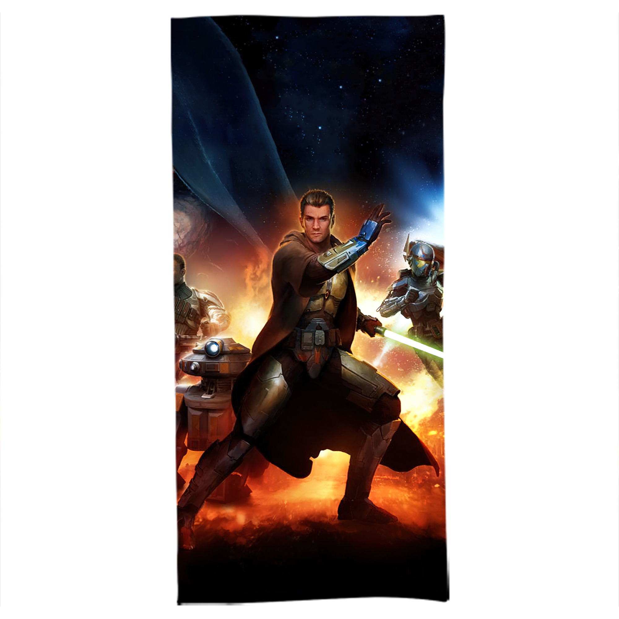（画像用） スター・ウォーズ Star Wars 大判バスタオル 70×140cm 吸水速乾 柔らかい肌触り