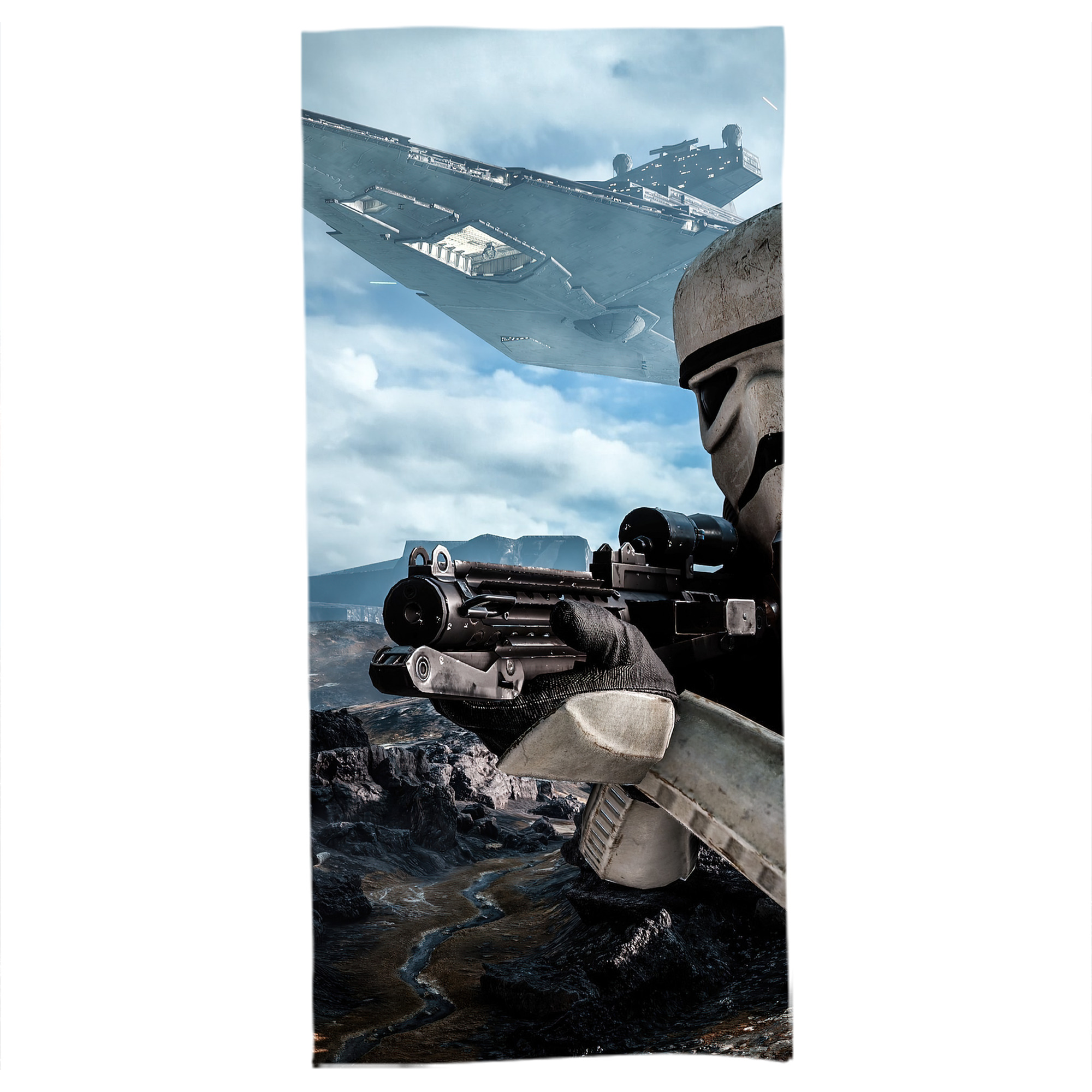 （画像用） スター・ウォーズ Star Wars 大判バスタオル 70×140cm 吸水速乾 柔らかい肌触り