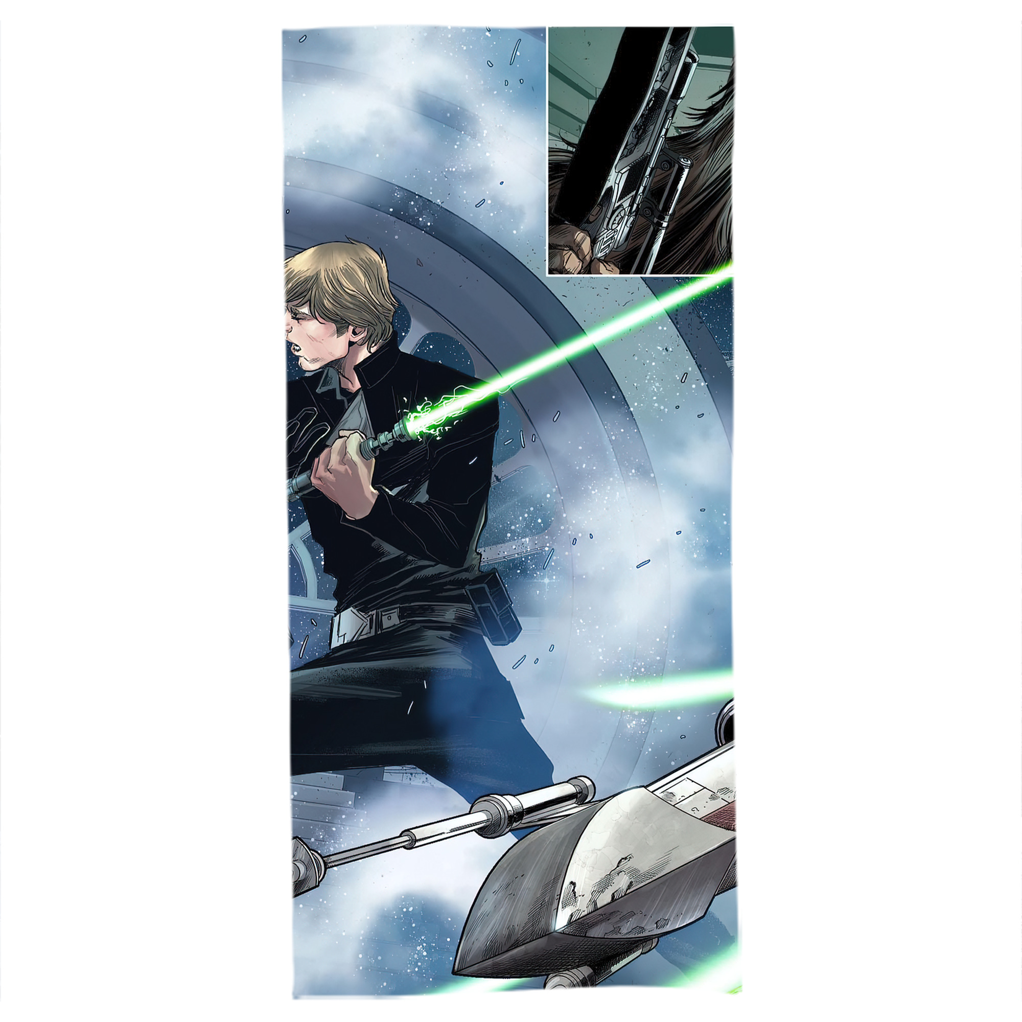 （画像用） スター・ウォーズ Star Wars 大判バスタオル 70×140cm 吸水速乾 柔らかい肌触り