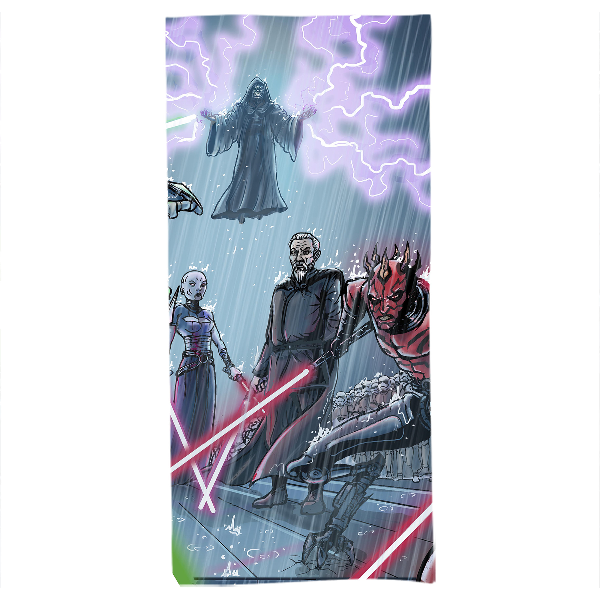（画像用） スター・ウォーズ Star Wars 大判バスタオル 70×140cm 吸水速乾 柔らかい肌触り