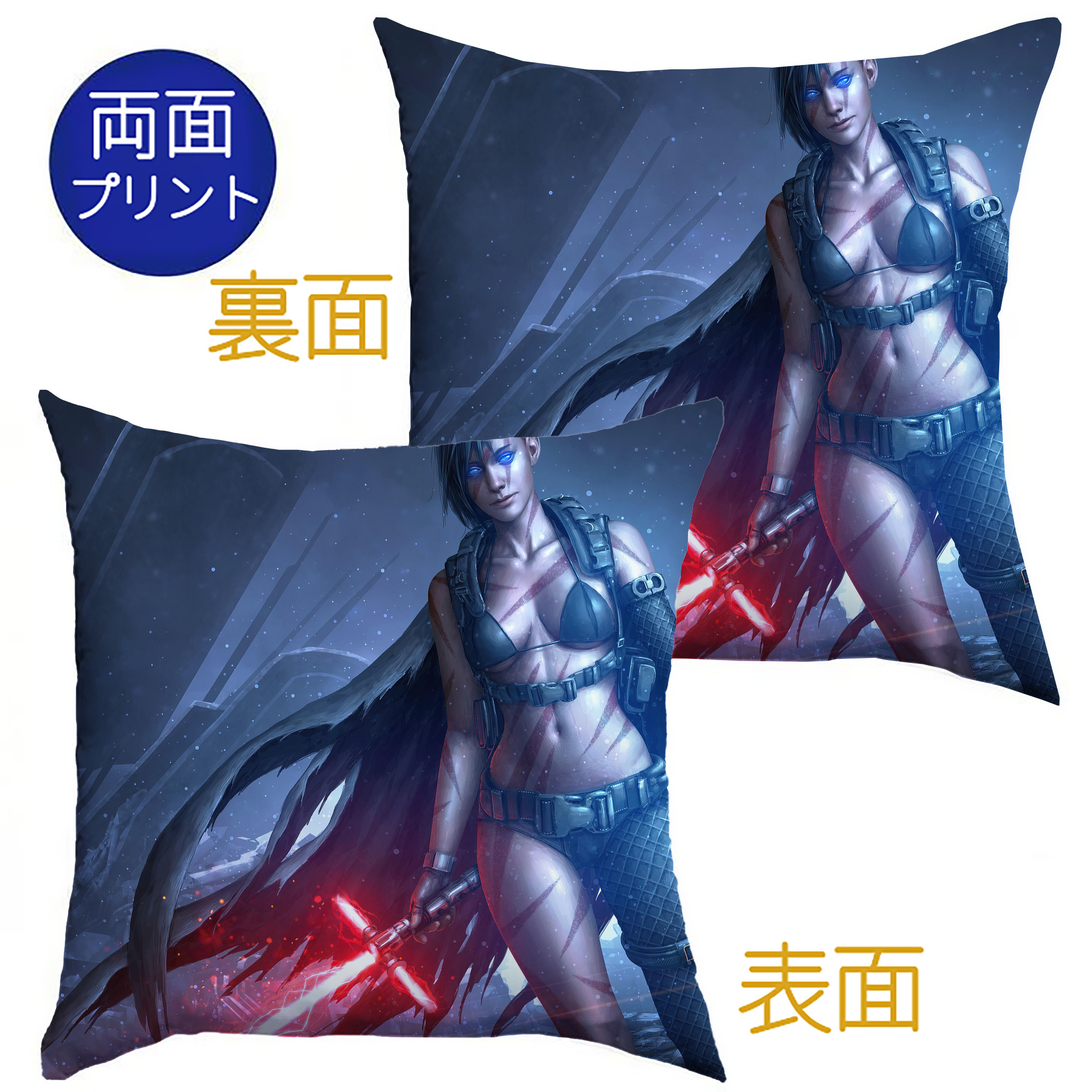 （画像用） スター・ウォーズ Star Wars クッションカバー＆本体セット（ポリエステル素材）
