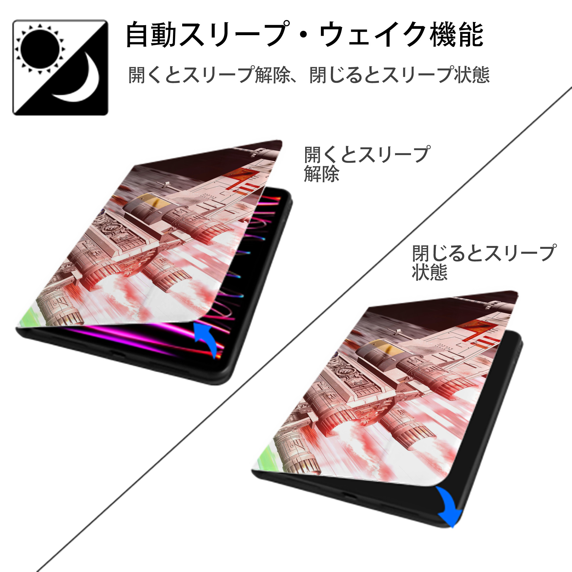 スター・ウォーズ Star Wars IPad ケース ブック型 PUレザー TPU 耐衝撃 軽量 薄型 ペン収納なし 全面保護 IPad 各モデル対応