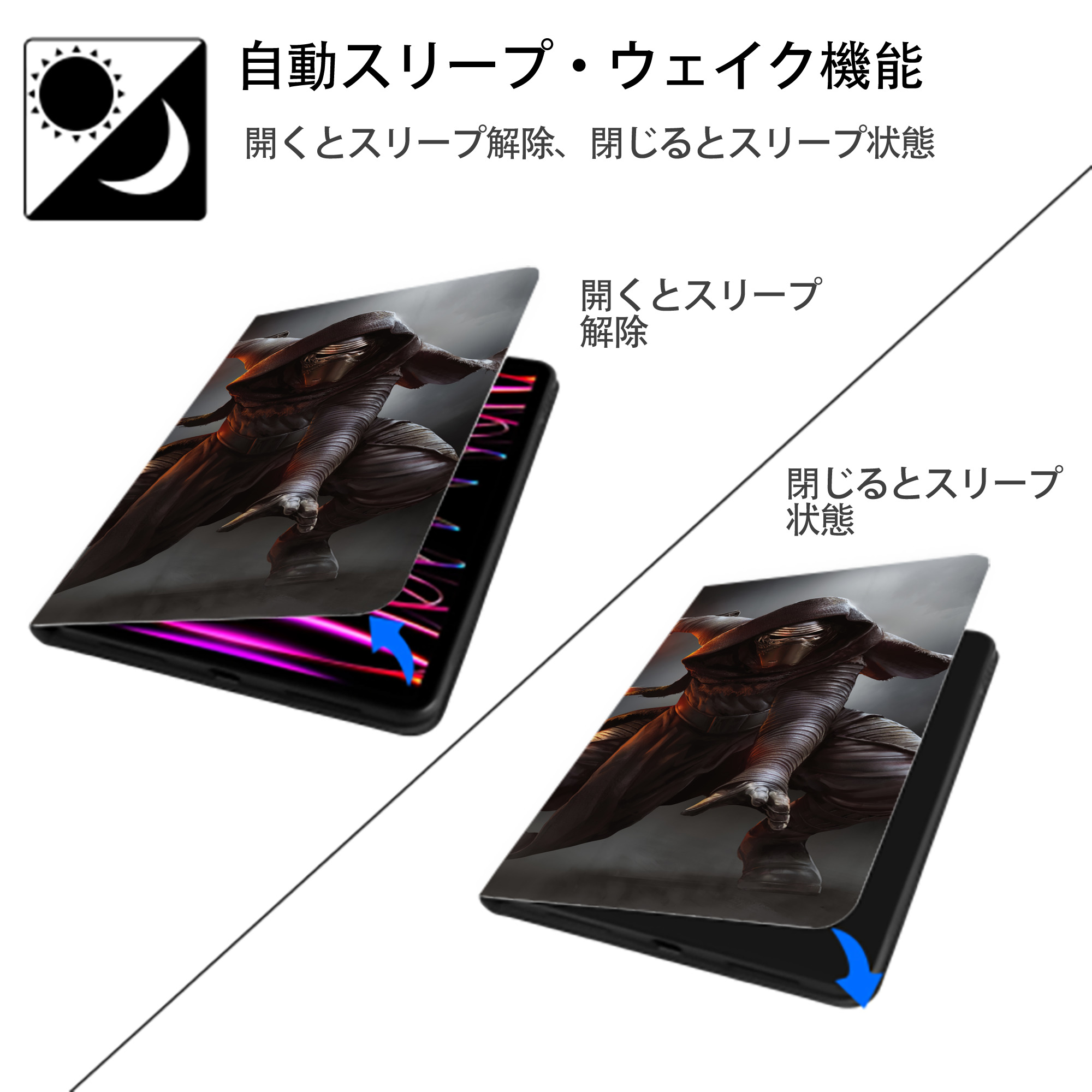 スター・ウォーズ Star Wars IPad ケース ブック型 PUレザー TPU 耐衝撃 軽量 薄型 ペン収納なし 全面保護 IPad 各モデル対応