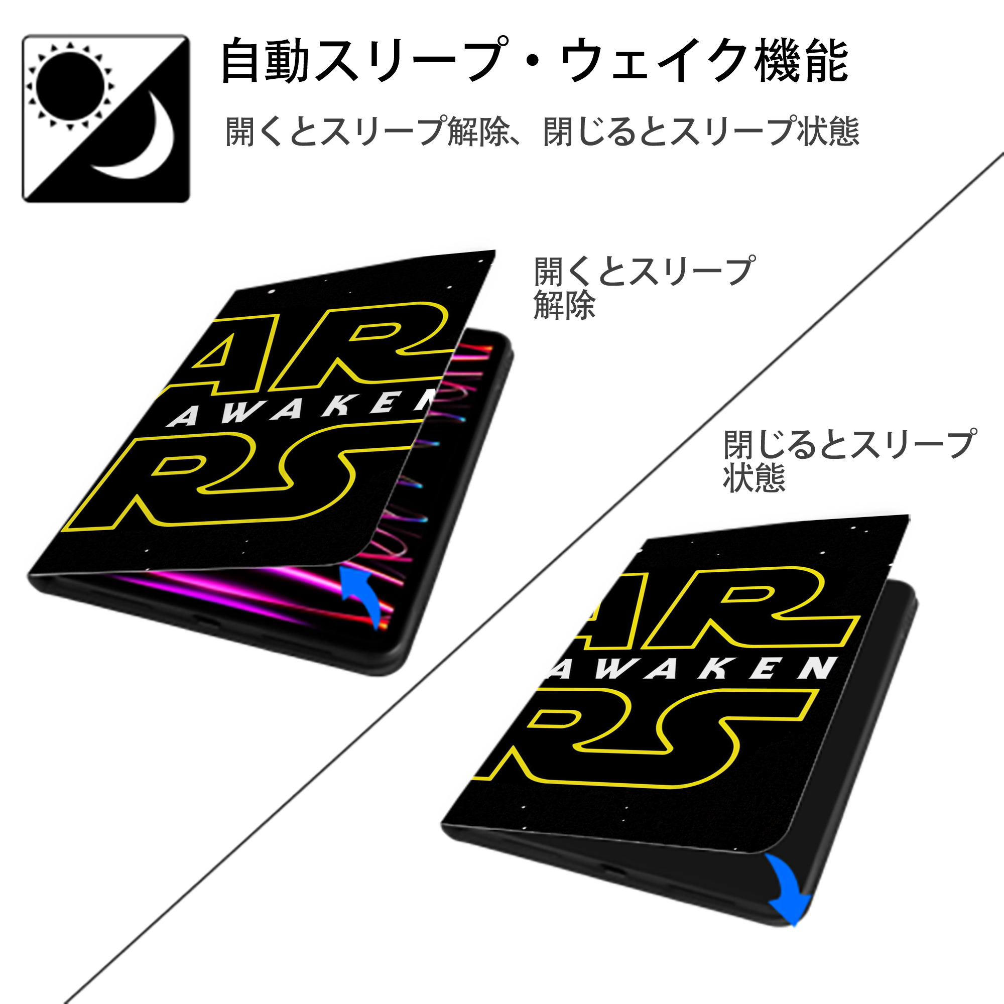 スター・ウォーズ Star Wars IPad ケース ブック型 PUレザー TPU 耐衝撃 軽量 薄型 ペン収納なし 全面保護 IPad 各モデル対応