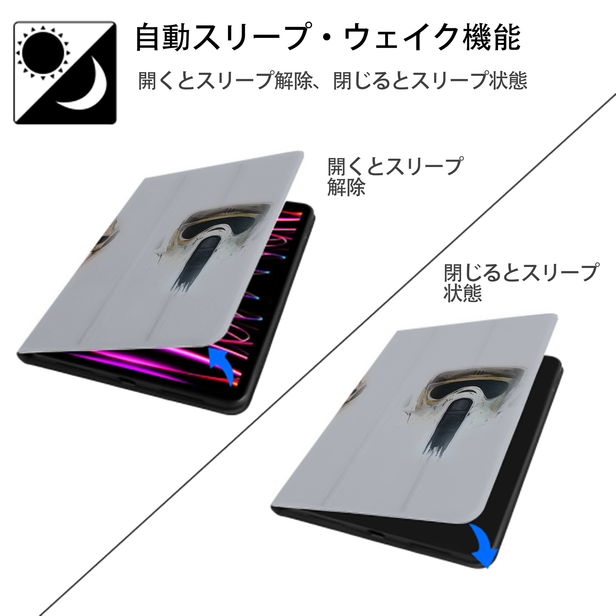 スター・ウォーズ Star Wars IPad ケース ブック型 PUレザー TPU 耐衝撃 軽量 薄型 ペン収納なし 全面保護 IPad 各モデル対応