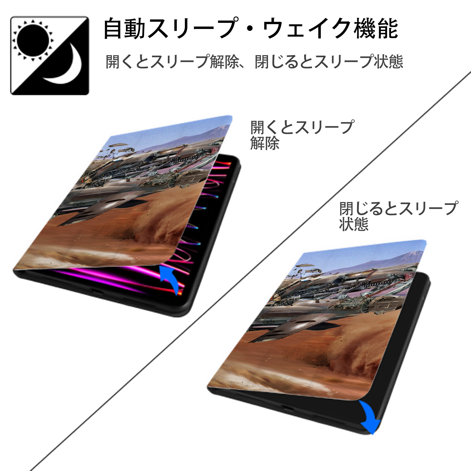 スター・ウォーズ Star Wars IPad ケース ブック型 PUレザー TPU 耐衝撃 軽量 薄型 ペン収納なし 全面保護 IPad 各モデル対応