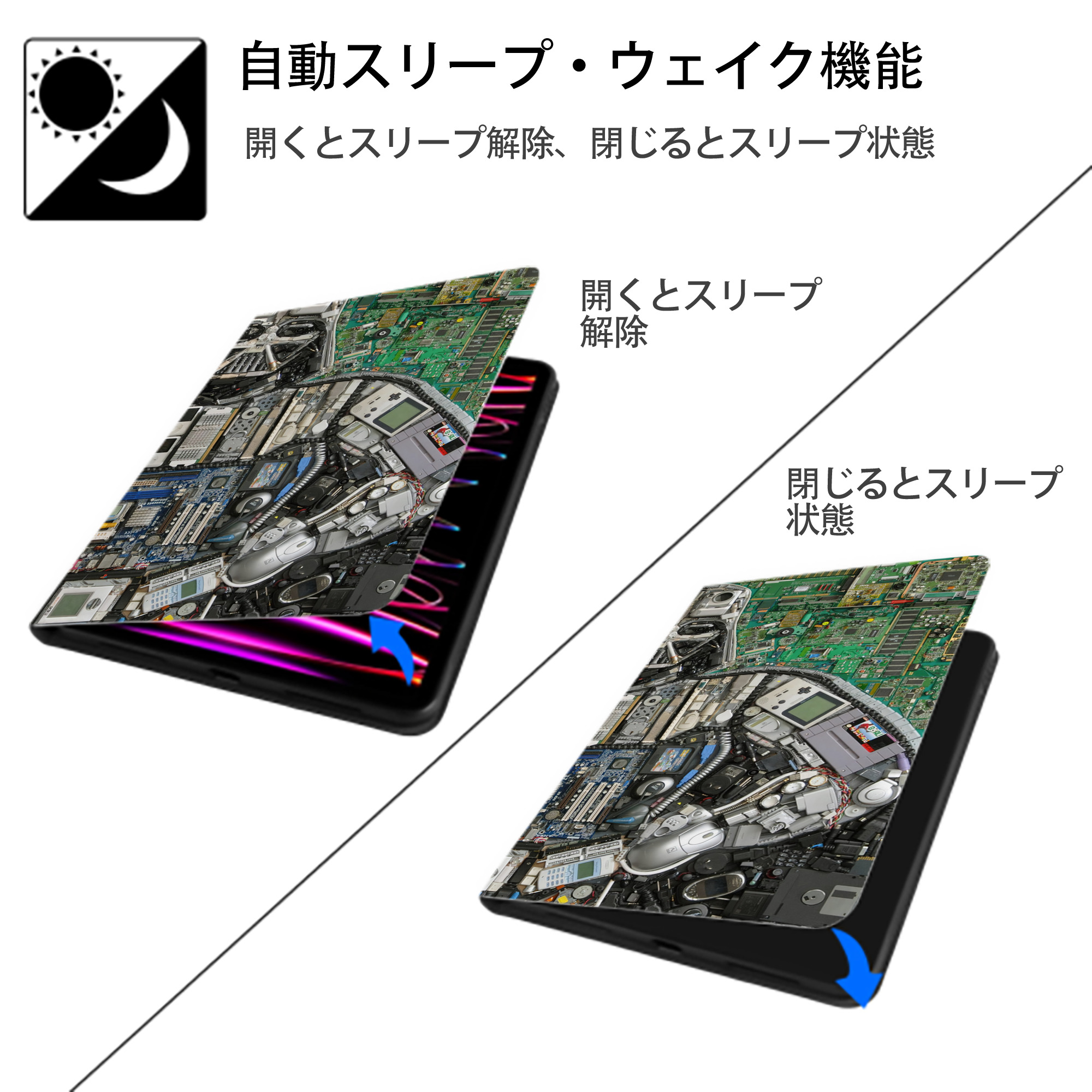 スター・ウォーズ Star Wars IPadケース ペンホルダー付き ブックスタイルデザイン