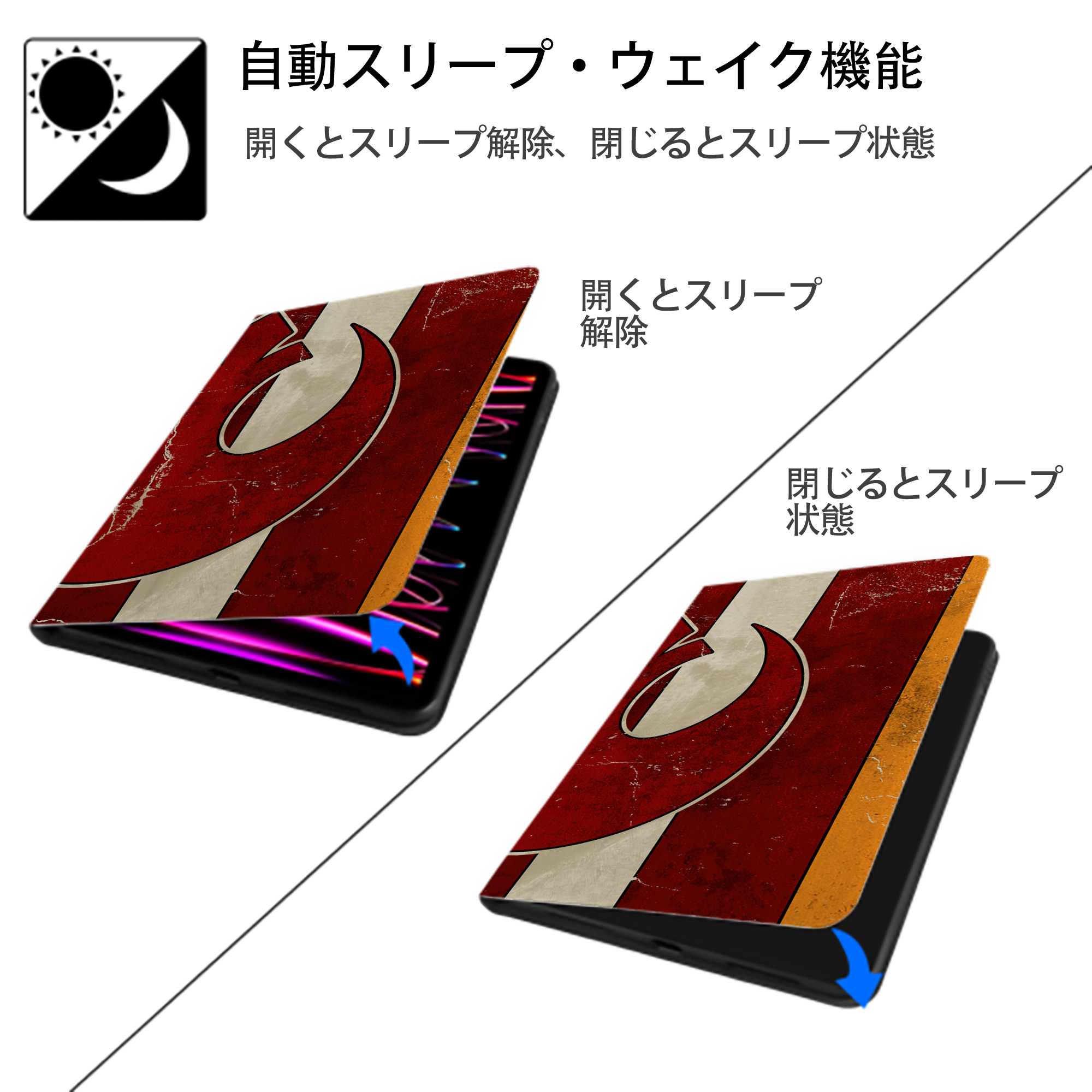 スター・ウォーズ Star Wars IPadケース ペンホルダー付き ブックスタイルデザイン
