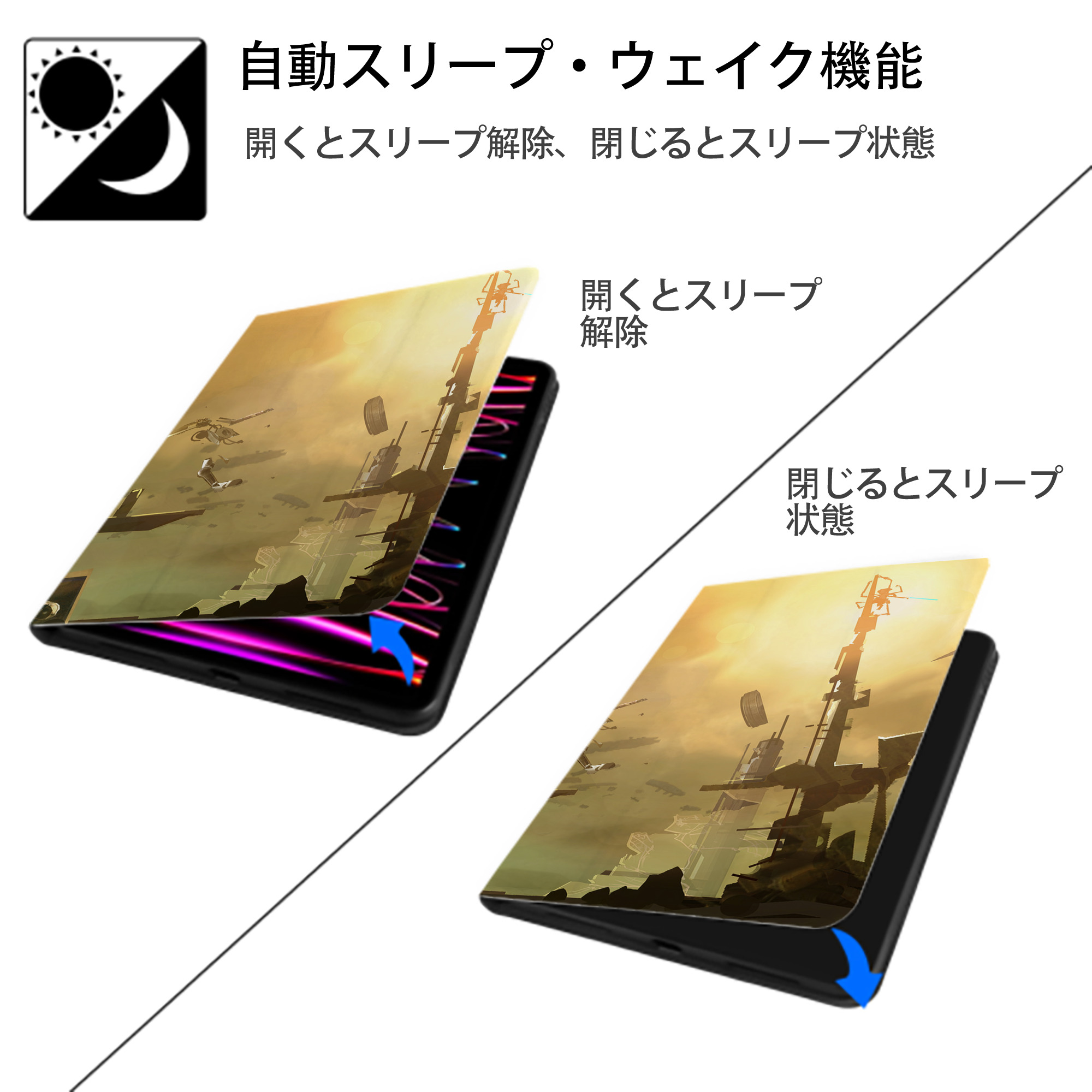 スター・ウォーズ Star Wars IPadケース ペンホルダー付き ブックスタイルデザイン
