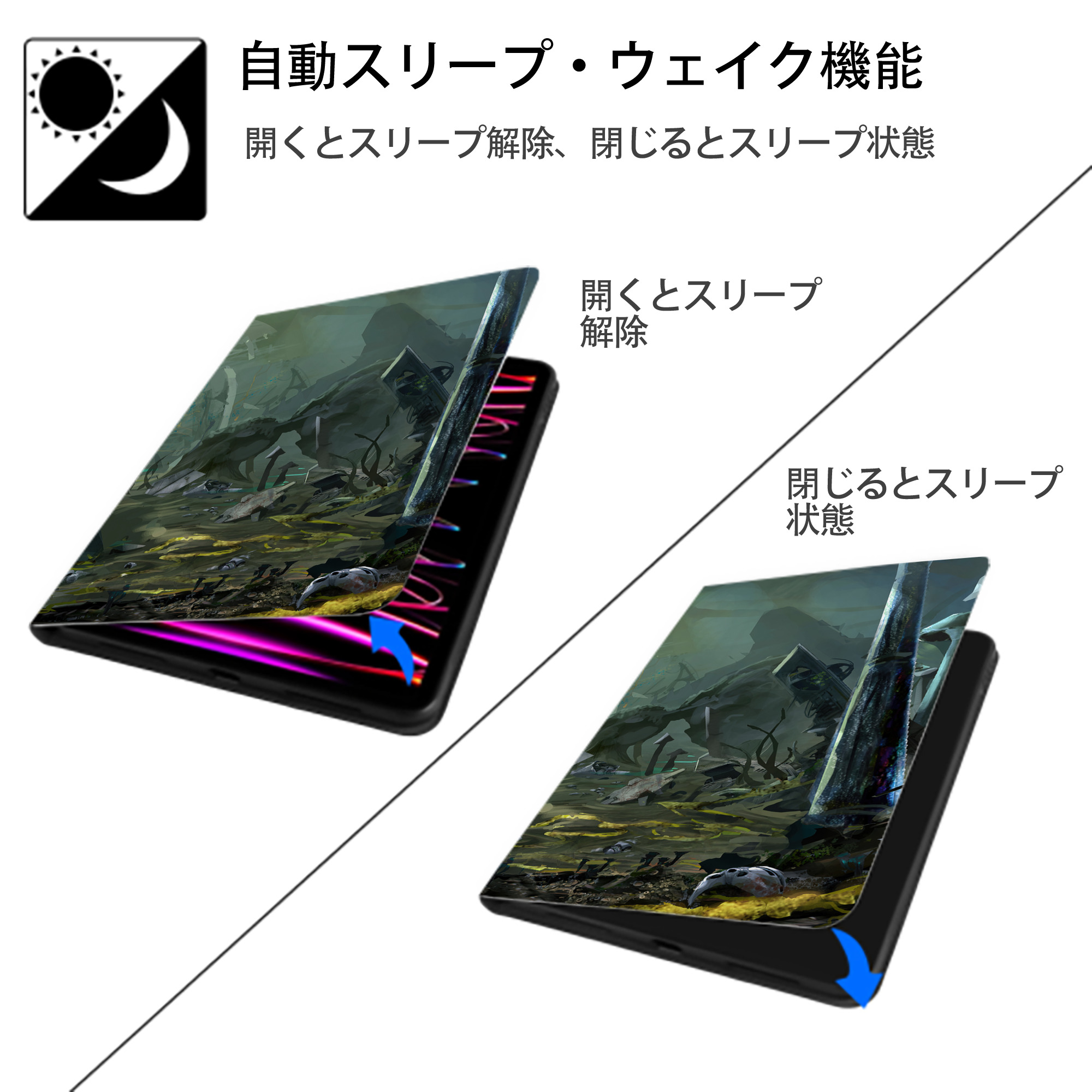 スター・ウォーズ Star Wars IPadケース ペンホルダー付き ブックスタイルデザイン