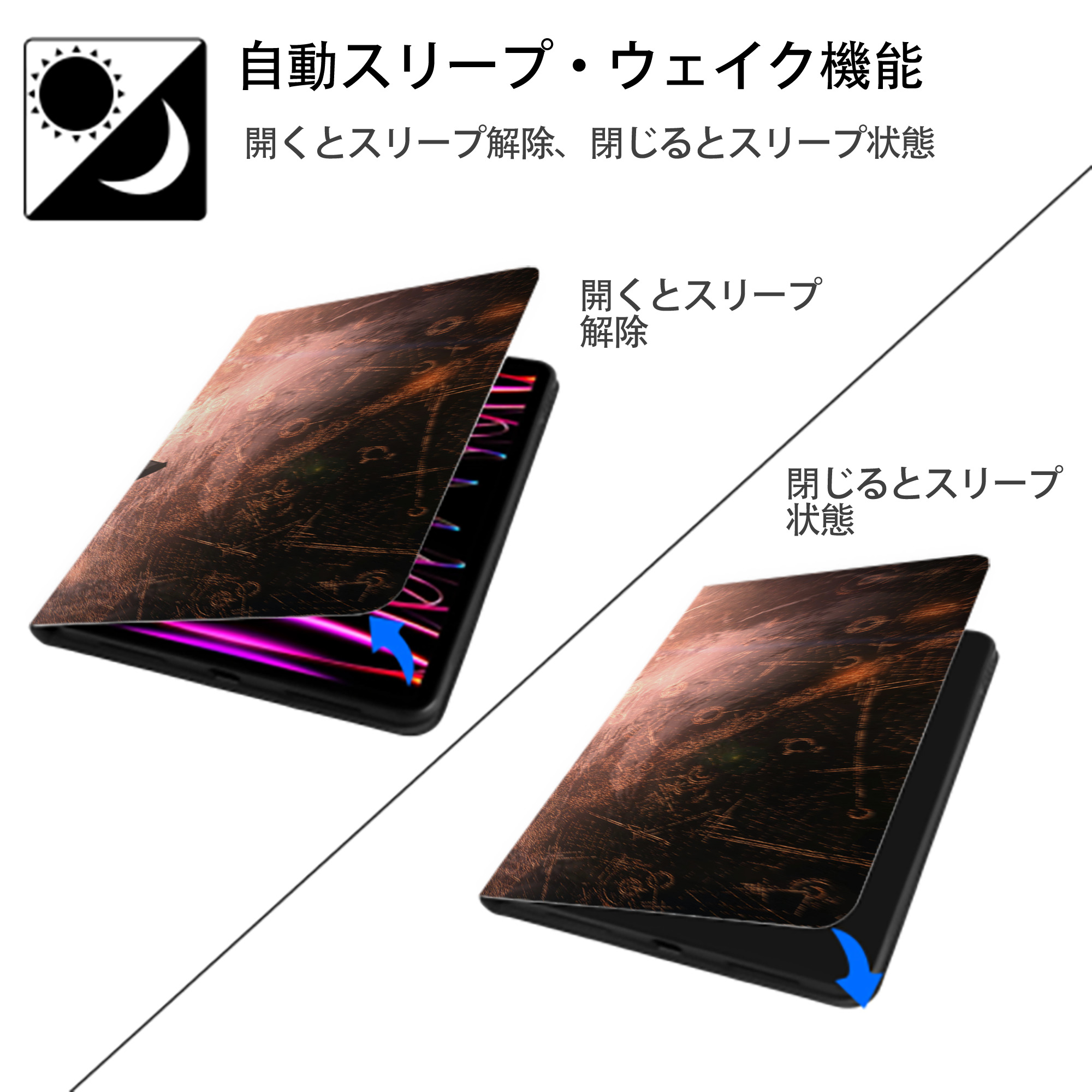 スター・ウォーズ Star Wars IPadケース ペンホルダー付き ブックスタイルデザイン