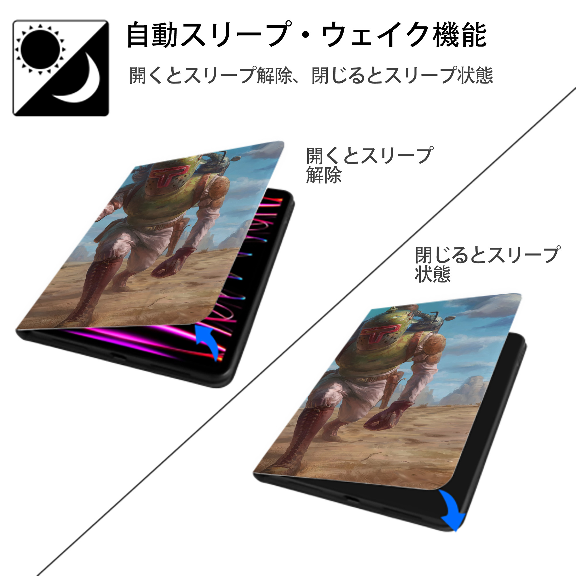 スター・ウォーズ Star Wars IPadケース ペンホルダー付き ブックスタイルデザイン