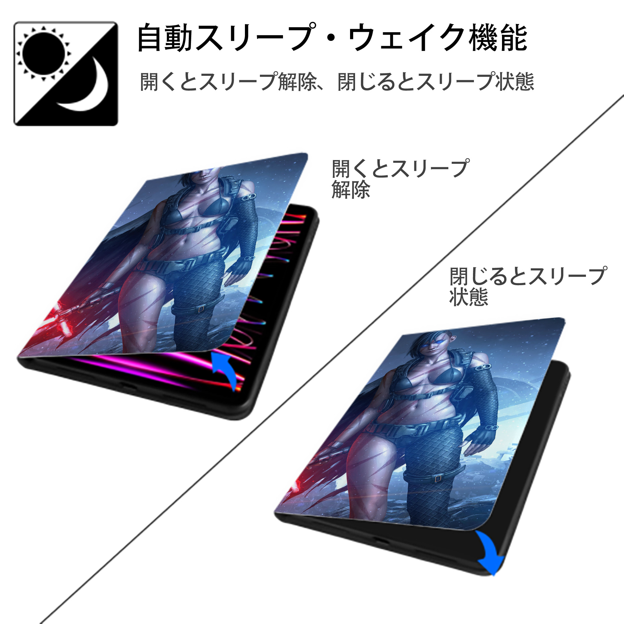 スター・ウォーズ Star Wars IPadケース ペンホルダー付き ブックスタイルデザイン