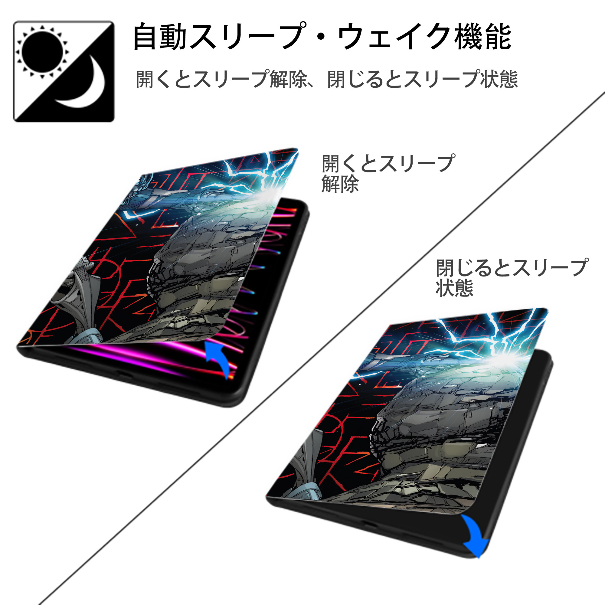 スター・ウォーズ Star Wars IPadケース ペンホルダー付き ブックスタイルデザイン