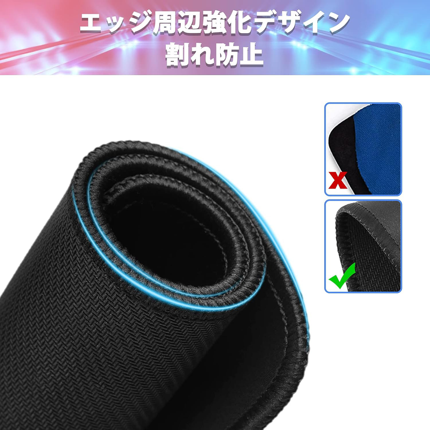 スター・ウォーズ Star Wars マウスパッド ステッチ加工 ラバー素材 防水 滑り止め 超薄型 ゲーミング/オフィス対応