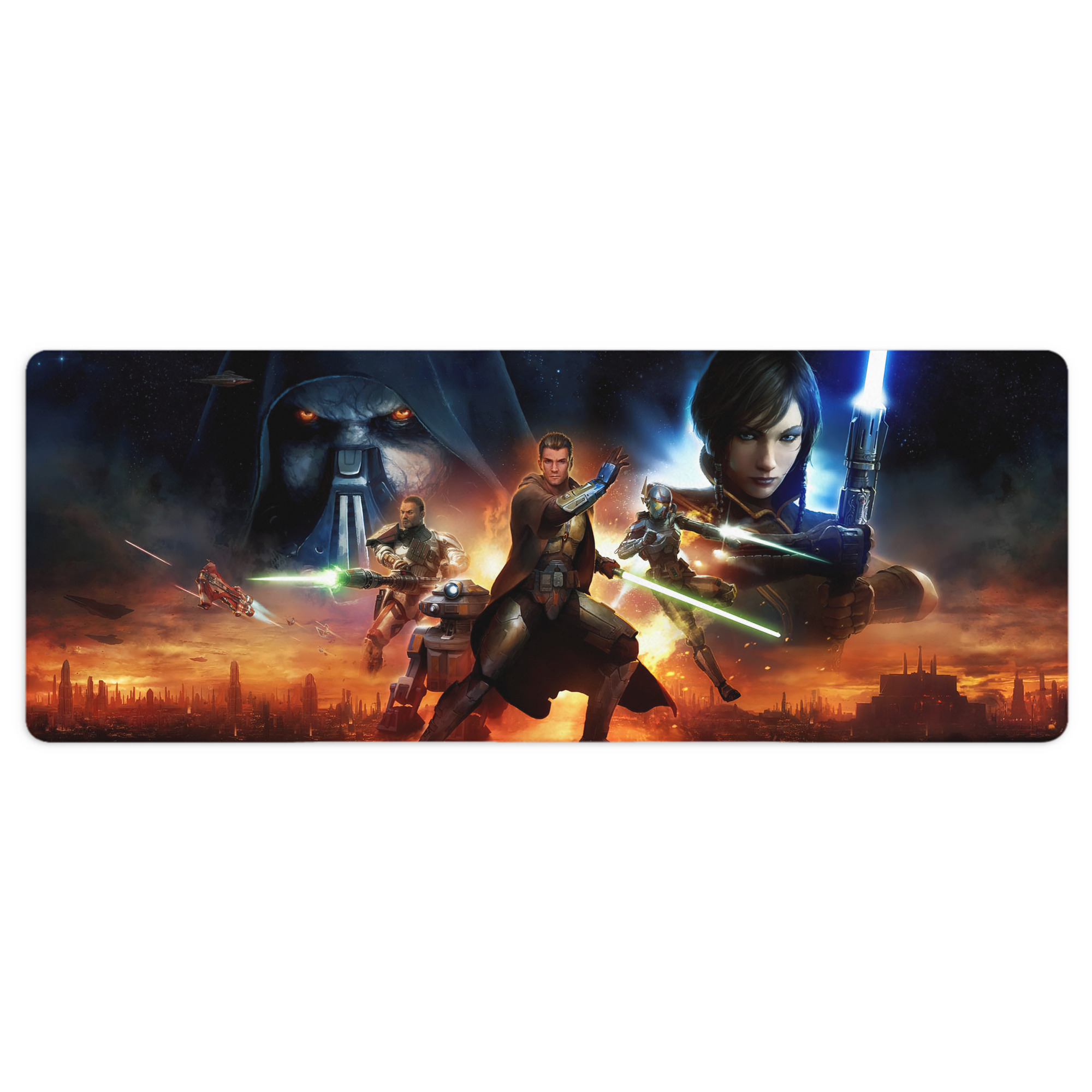 （画像用） スター・ウォーズ Star Wars ステッチ加工 大判デスクマット／滑り止めマウスパッド