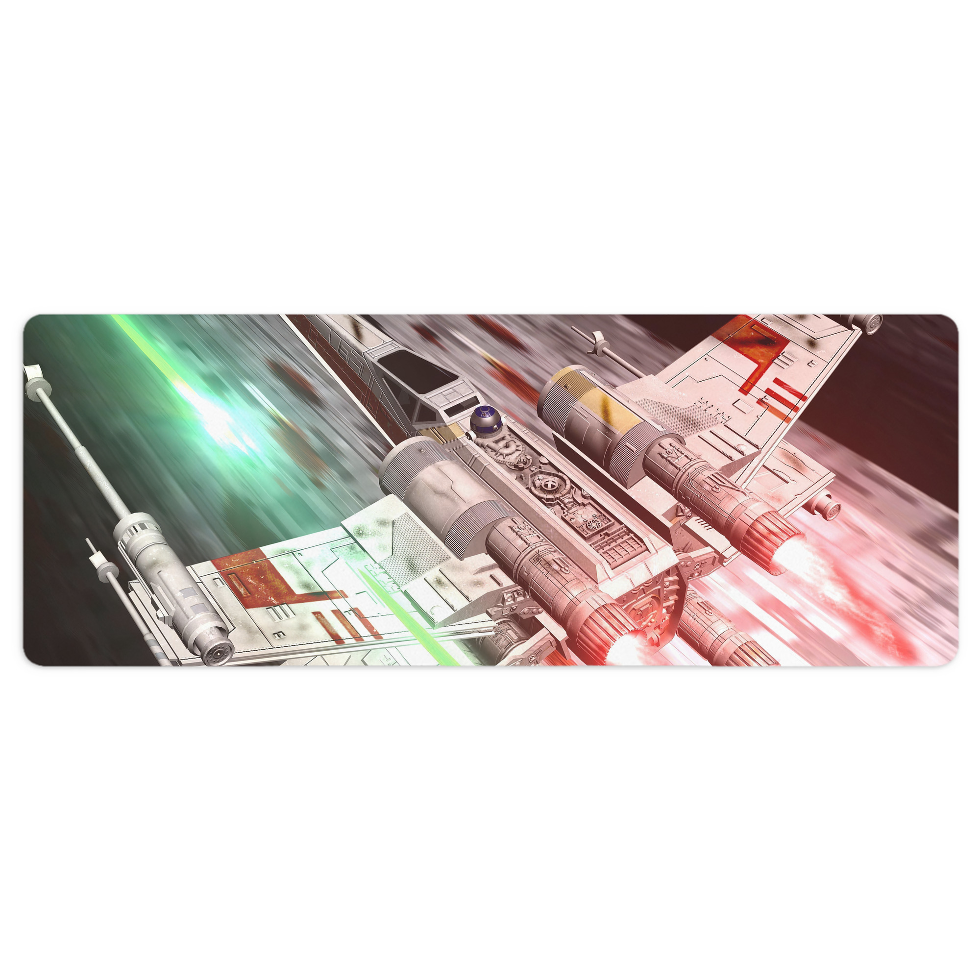 （画像用） スター・ウォーズ Star Wars ステッチ加工 大判デスクマット／滑り止めマウスパッド