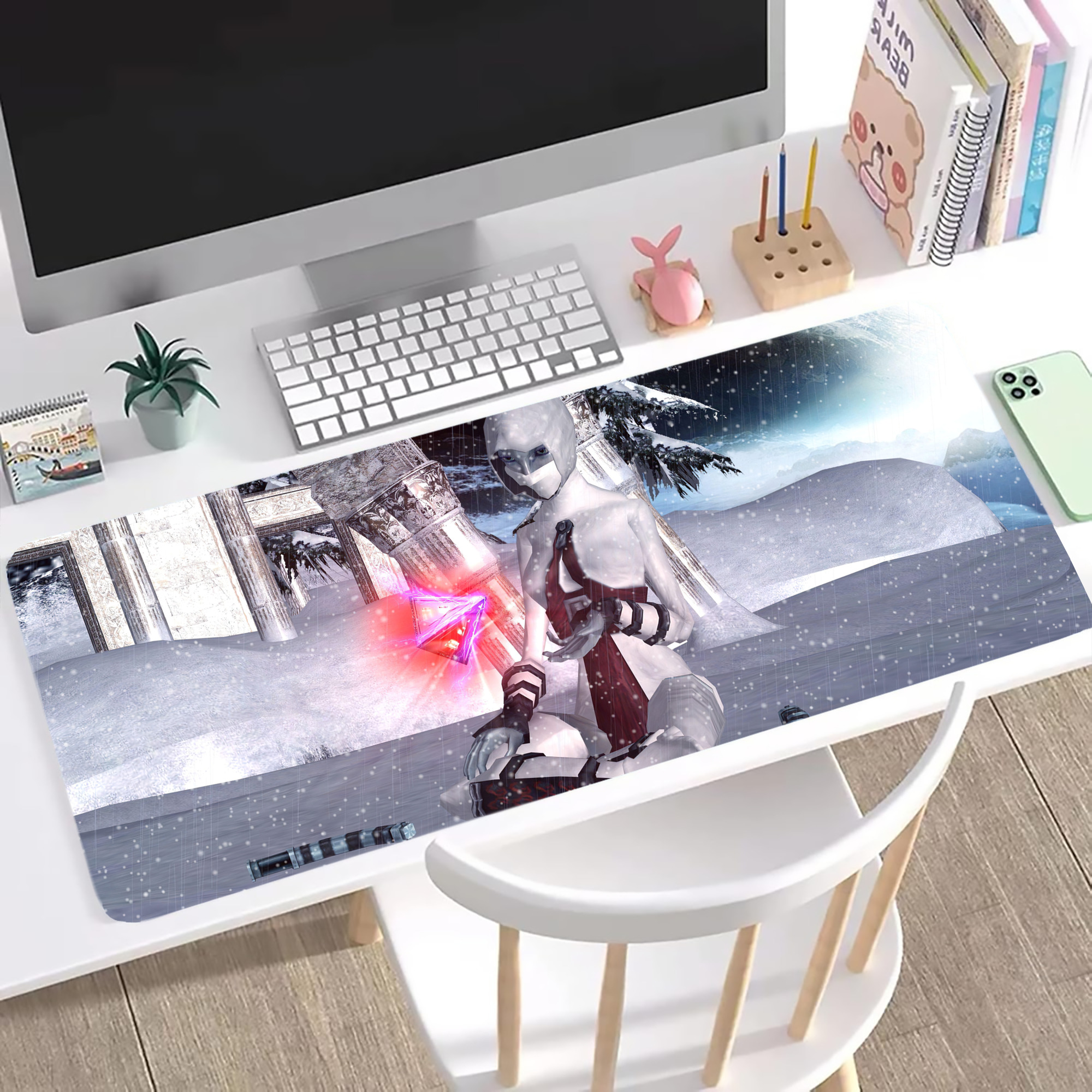 （画像用） スター・ウォーズ Star Wars ステッチ加工 大判デスクマット／滑り止めマウスパッド