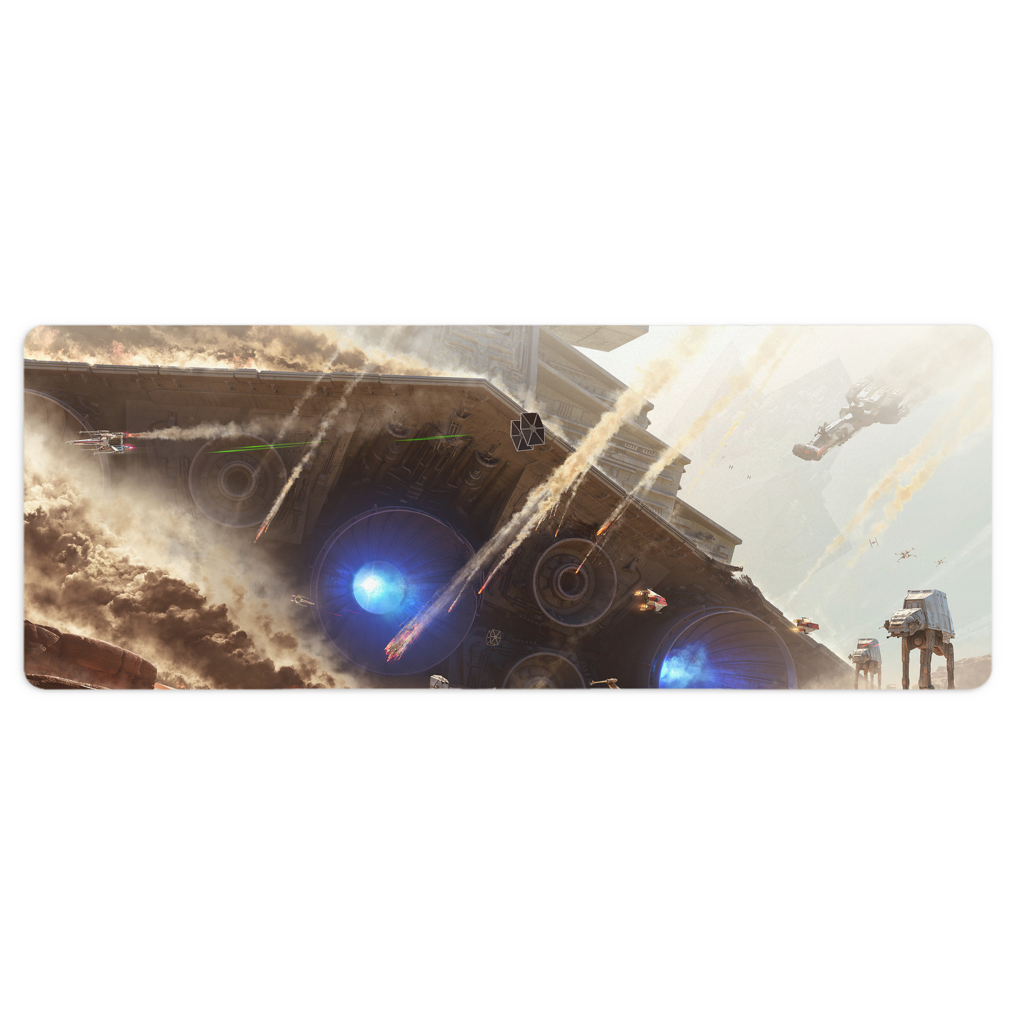 （画像用） スター・ウォーズ Star Wars ステッチ加工 大判デスクマット／滑り止めマウスパッド