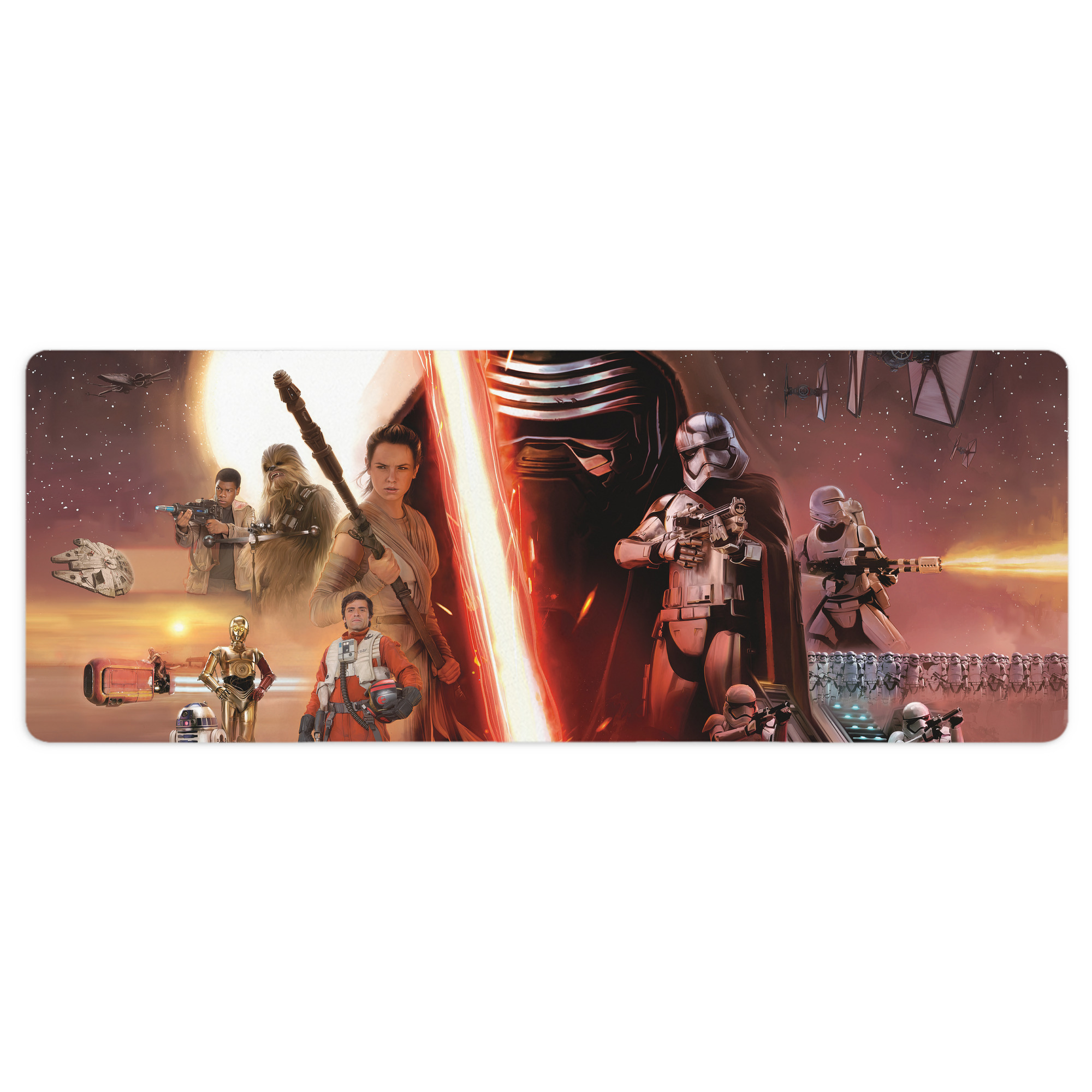 （画像用） スター・ウォーズ Star Wars ステッチ加工 大判デスクマット／滑り止めマウスパッド