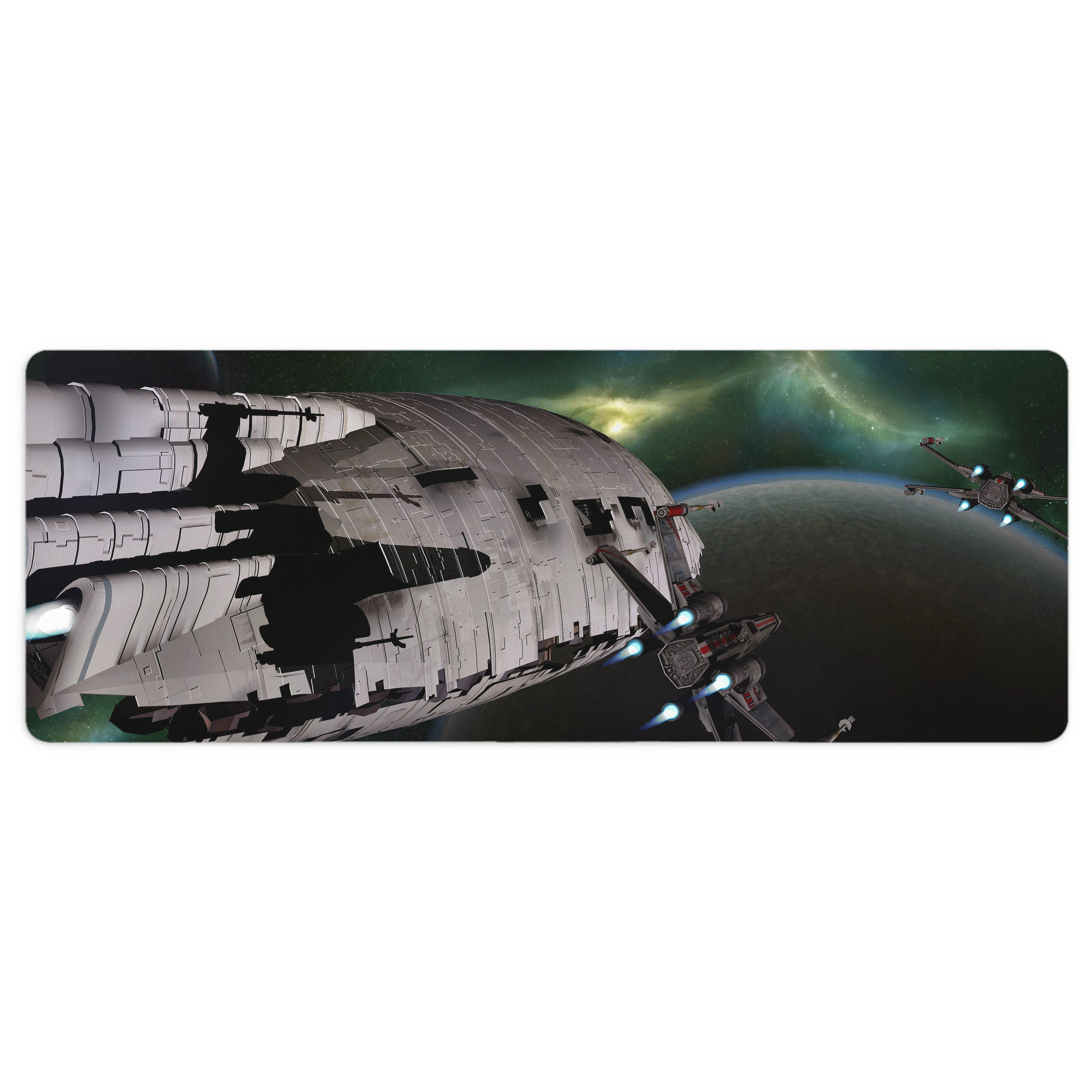 （画像用） スター・ウォーズ Star Wars ステッチ加工 大判デスクマット／滑り止めマウスパッド