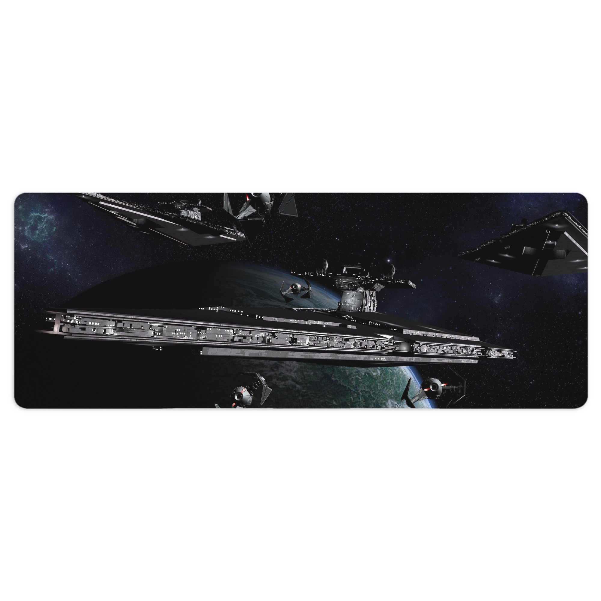 （画像用） スター・ウォーズ Star Wars ステッチ加工 大判デスクマット／滑り止めマウスパッド