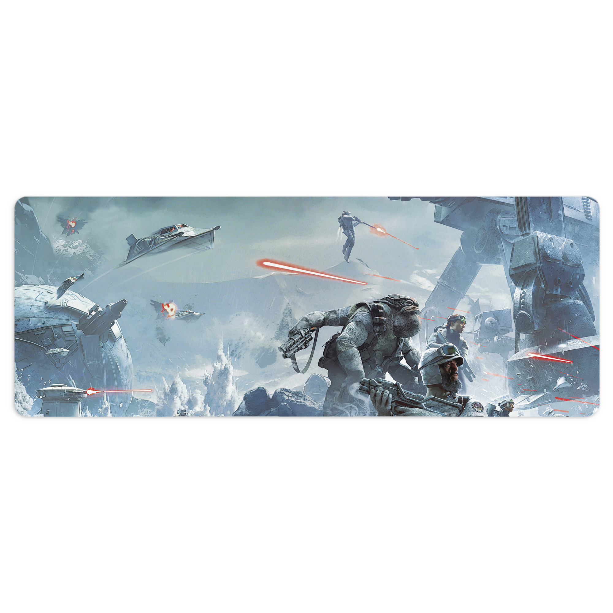 （画像用） スター・ウォーズ Star Wars ステッチ加工 大判デスクマット／滑り止めマウスパッド
