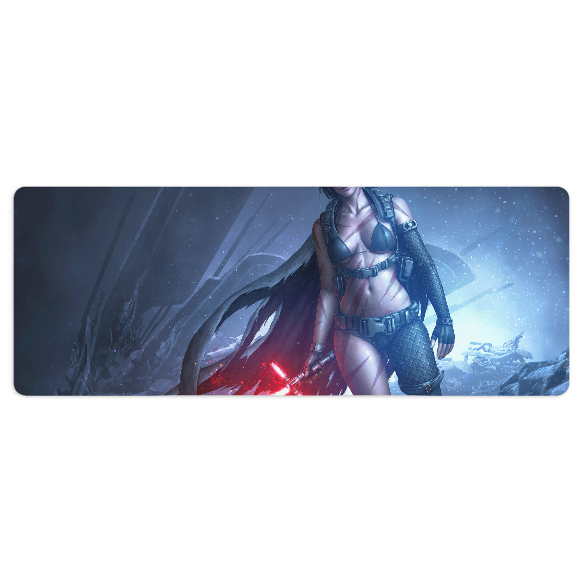 （画像用） スター・ウォーズ Star Wars ステッチ加工 大判デスクマット／滑り止めマウスパッド