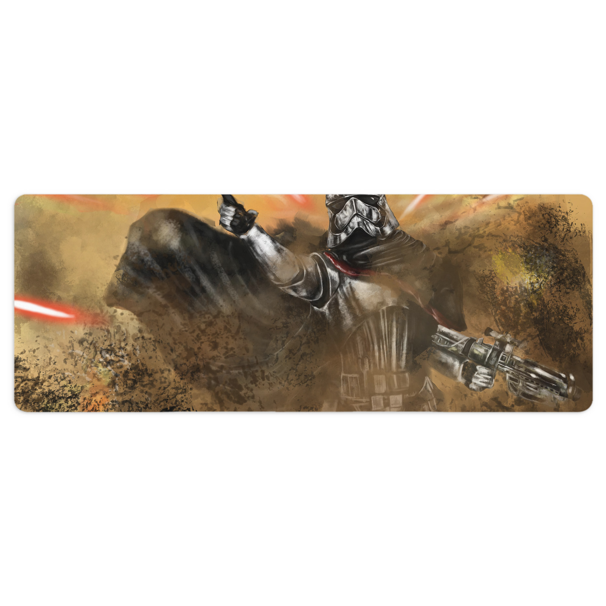 （画像用） スター・ウォーズ Star Wars ステッチ加工 大判デスクマット／滑り止めマウスパッド